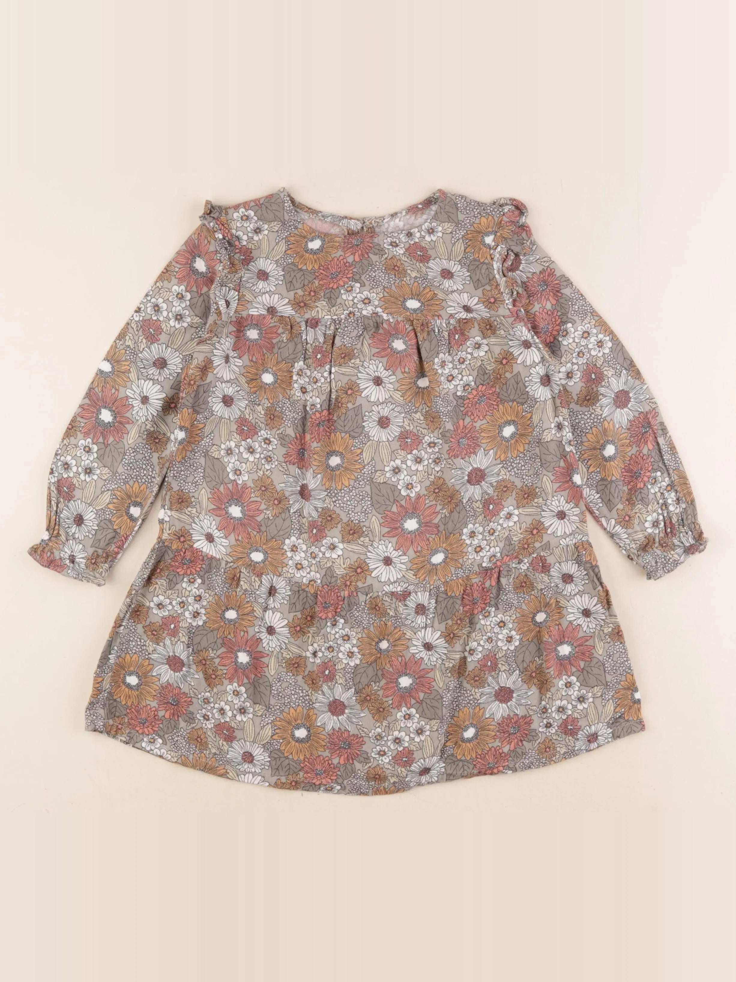 Vertbaudet - robe multicolore - 3 ans