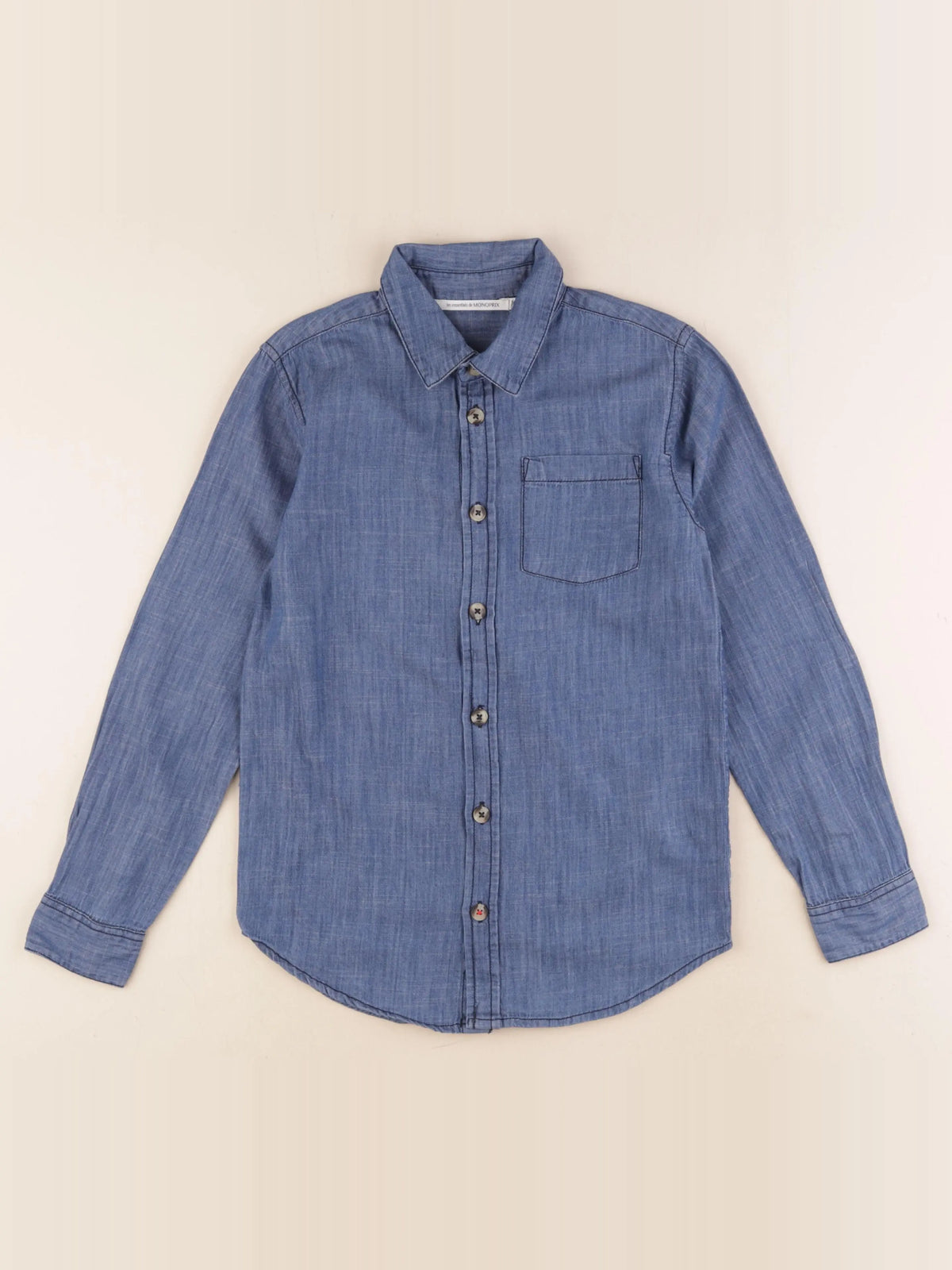 Monoprix - chemise bleu - 10 ans