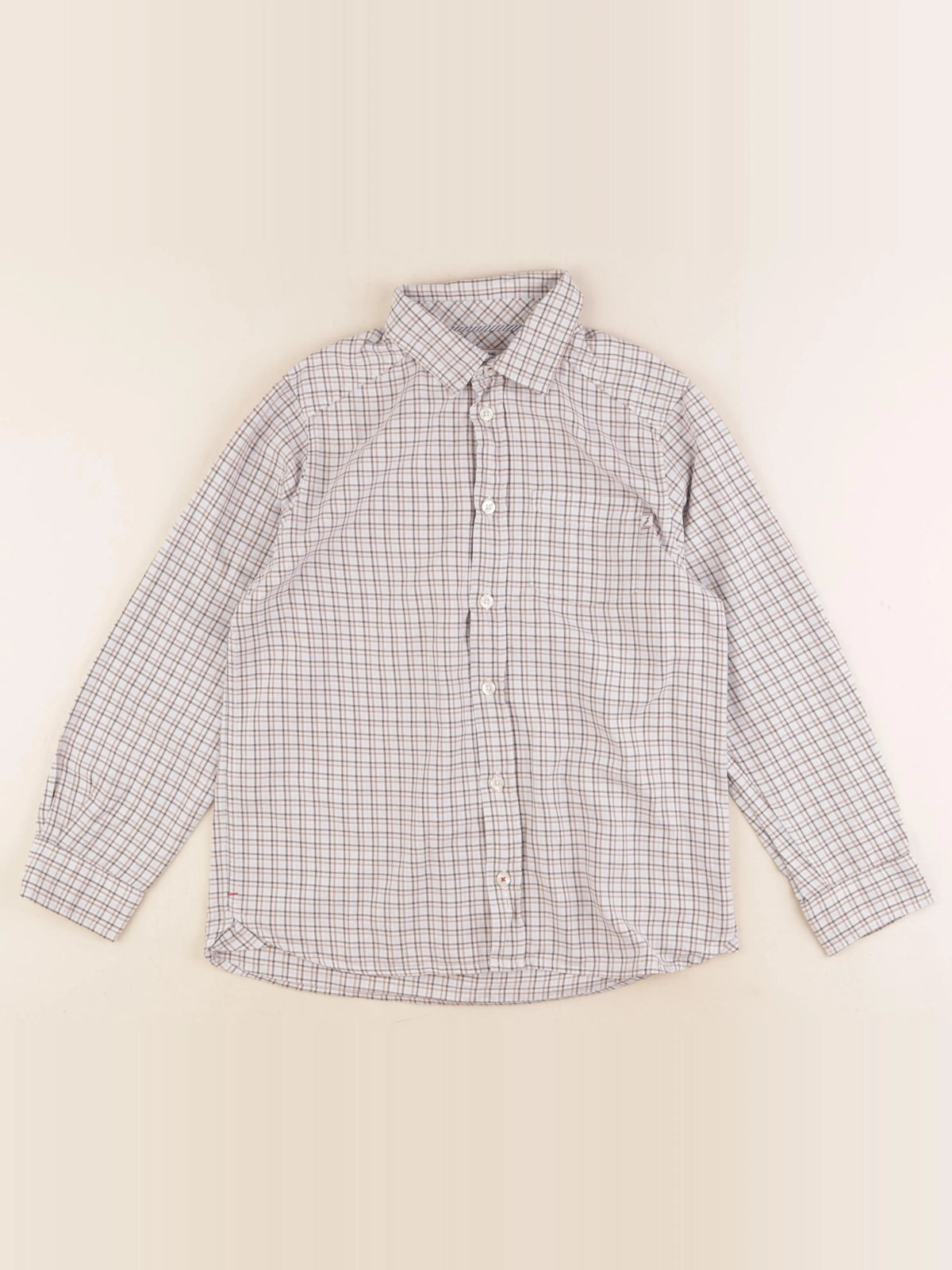 Jacadi - chemise marron, bleu - 10 ans