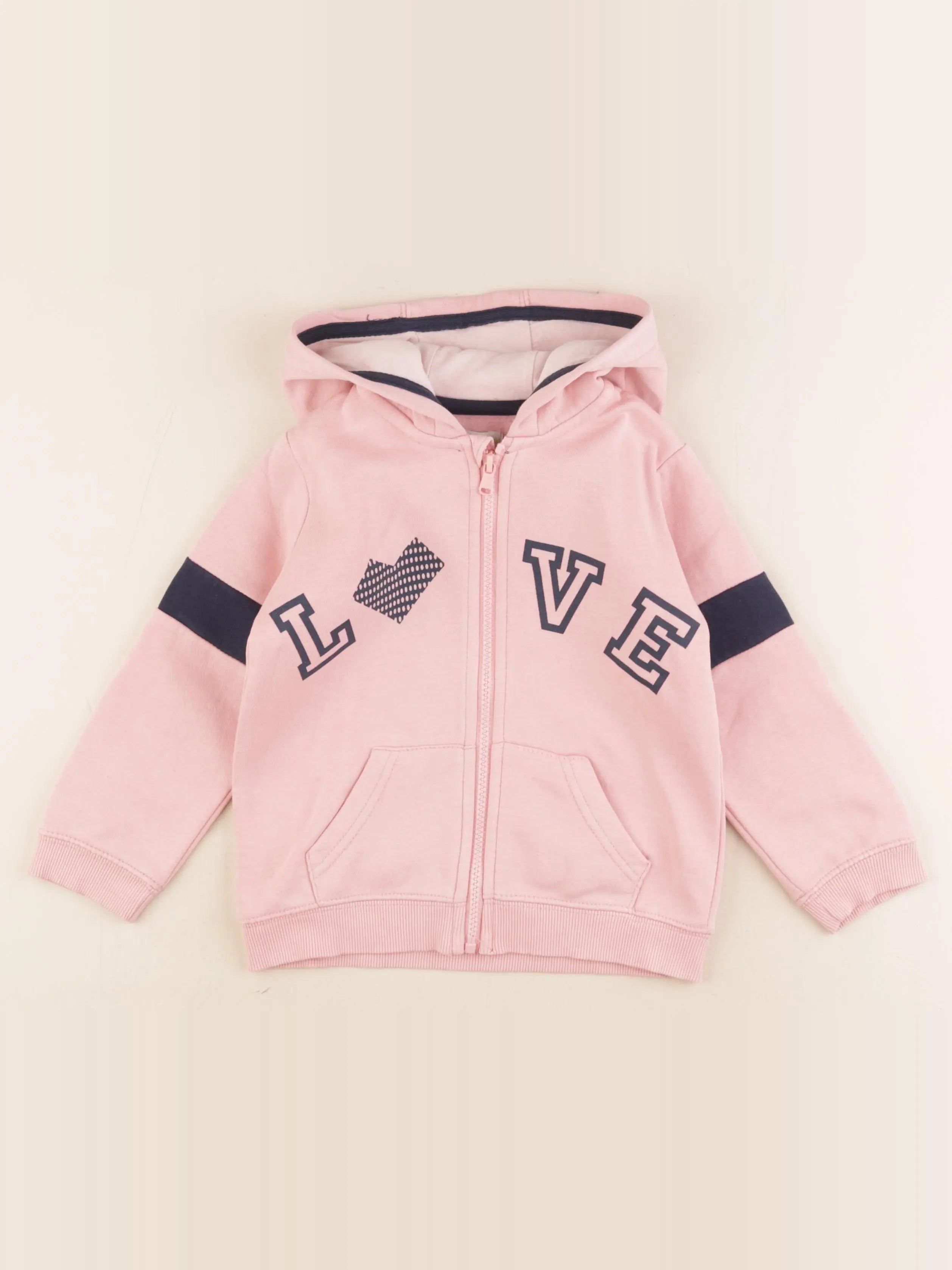 Vertbaudet - sweat rose - 5 ans