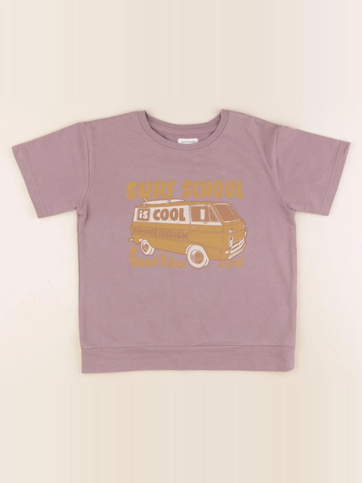 Vertbaudet - tee-shirt violet - 8 ans