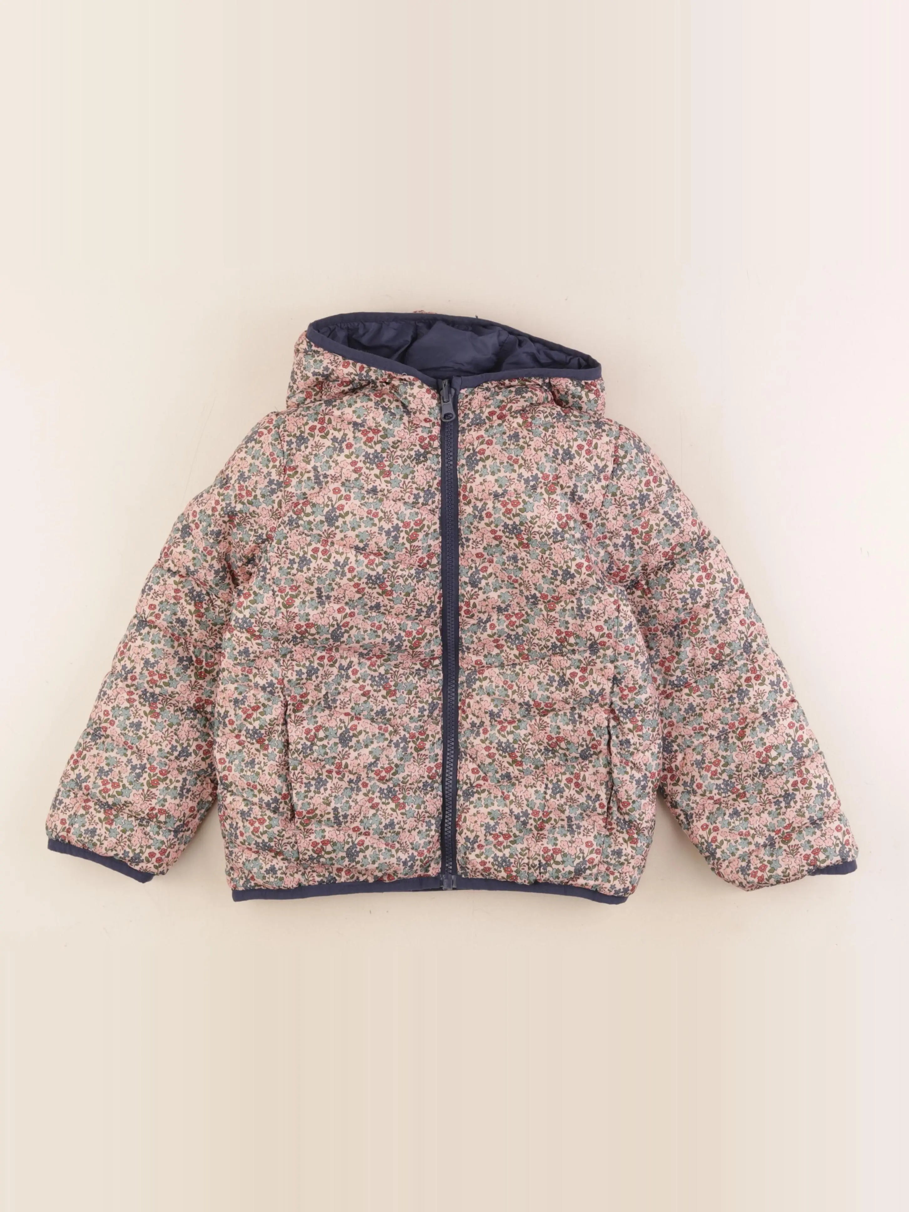 Vertbaudet - doudoune bleu - 7 ans