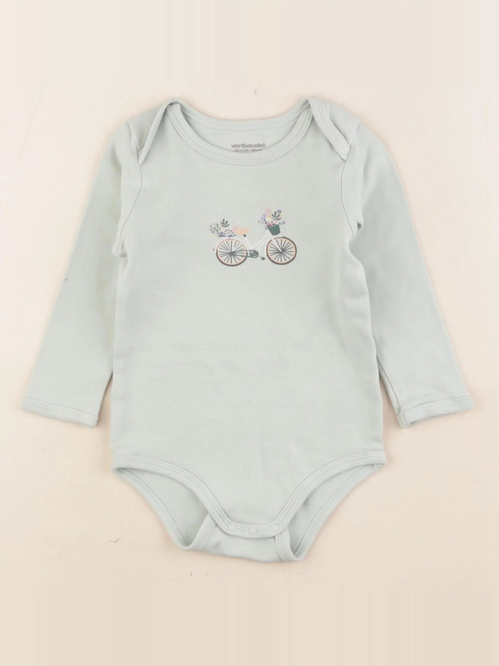 Vertbaudet - body vert - 24 mois