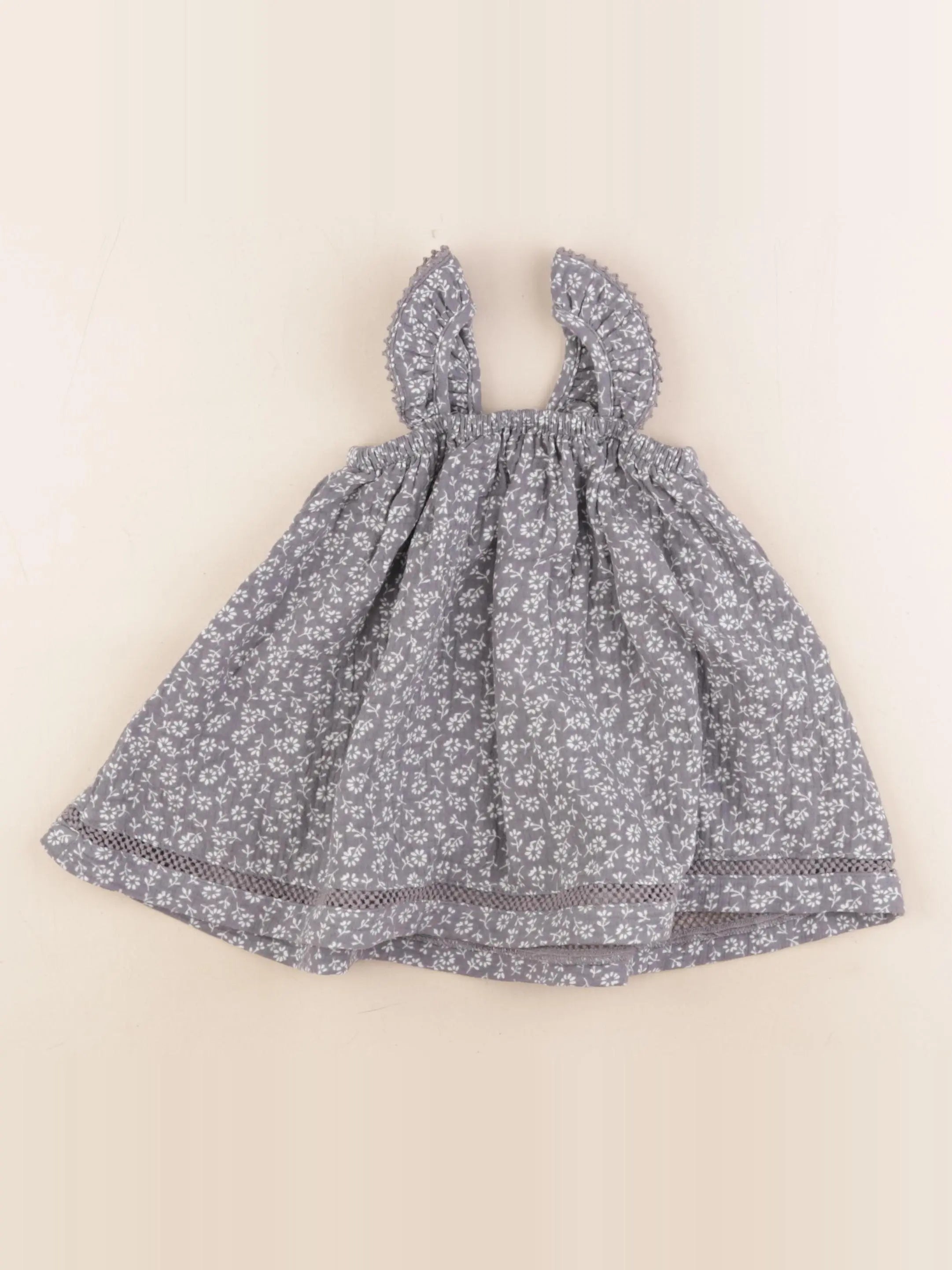 Quincy Mae - robe taupe - 12/18 mois