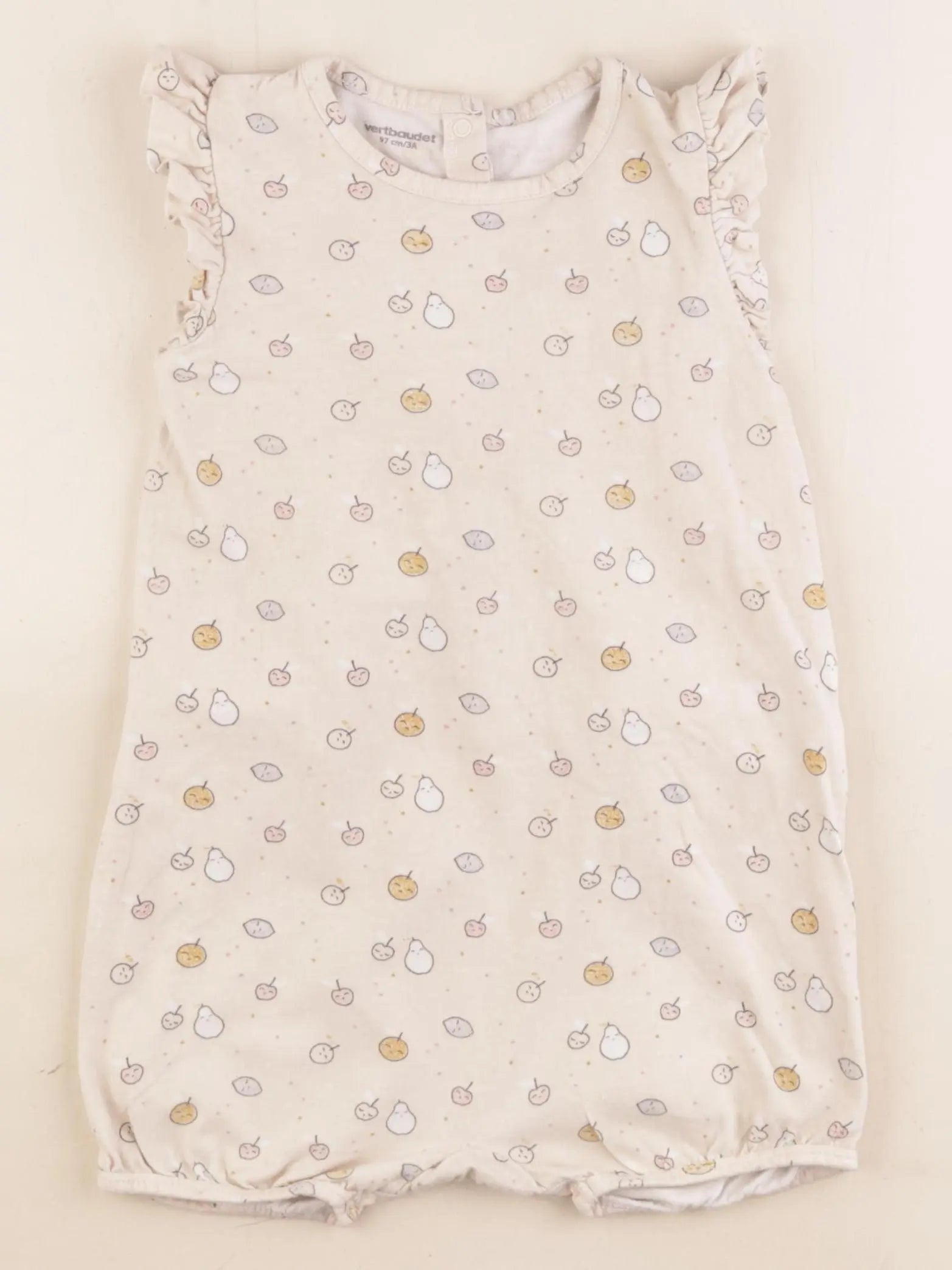 Vertbaudet - pyjama coton beige - 3 ans