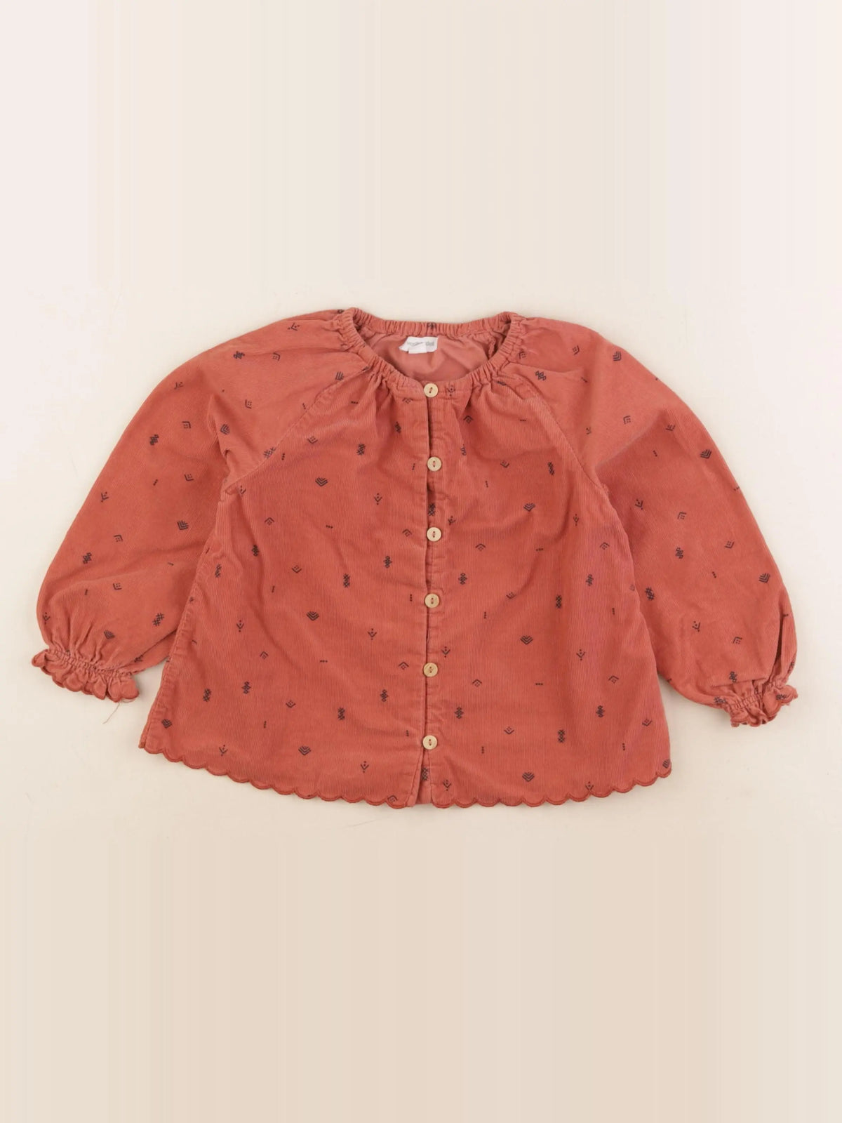 Vertbaudet - blouse marron - 36 mois