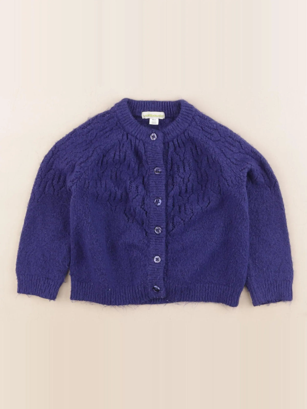 Vertbaudet - gilet bleu - 2 ans