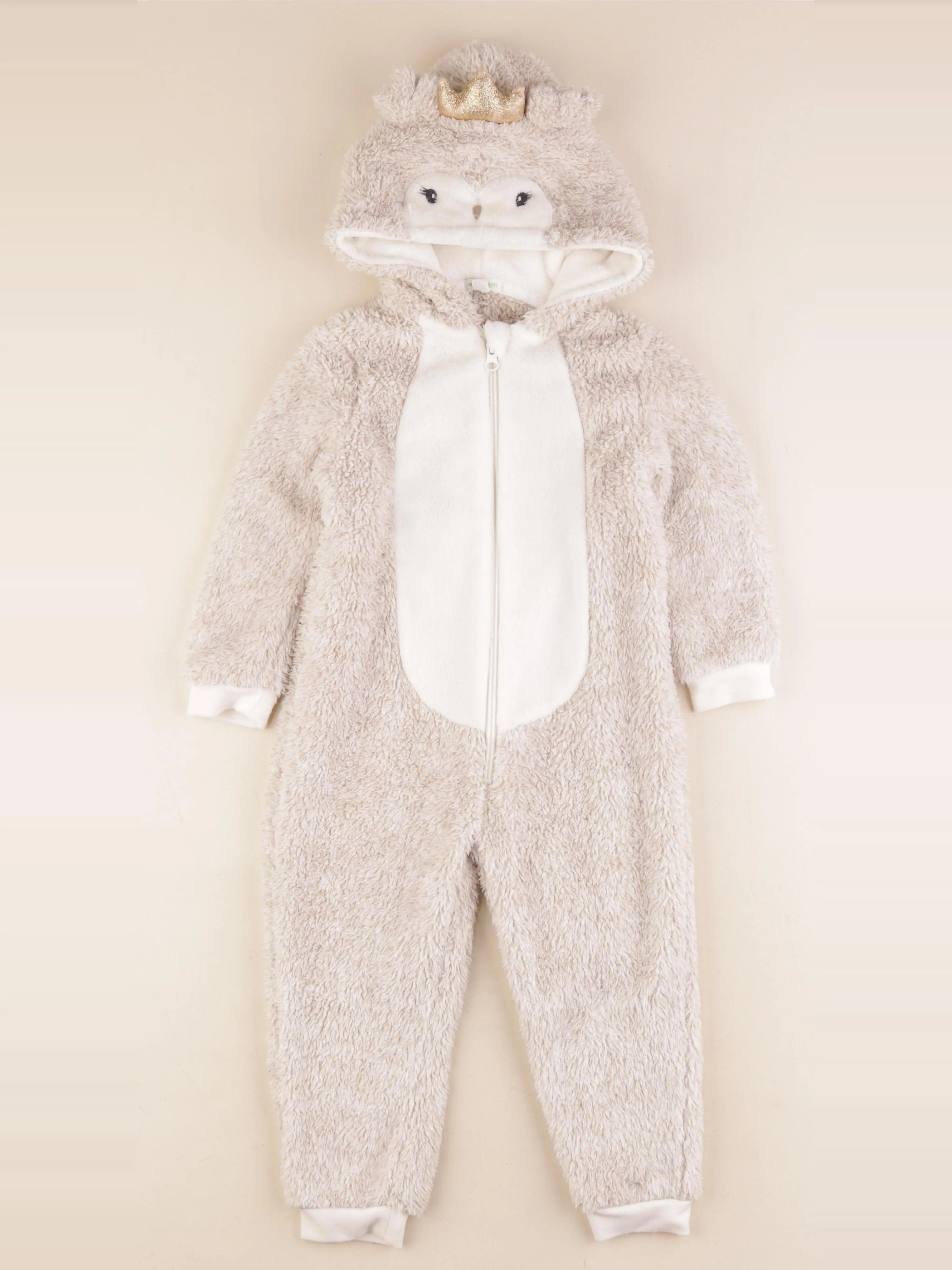 Vertbaudet - sur-pyjama beige - 4 ans