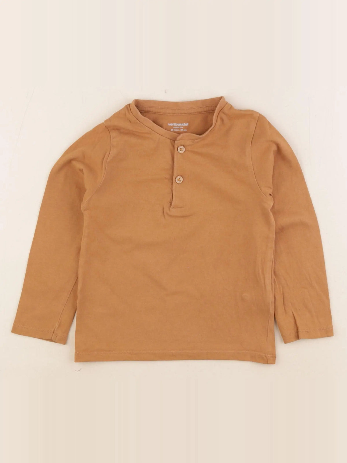 Vertbaudet - tee-shirt marron - 36 mois