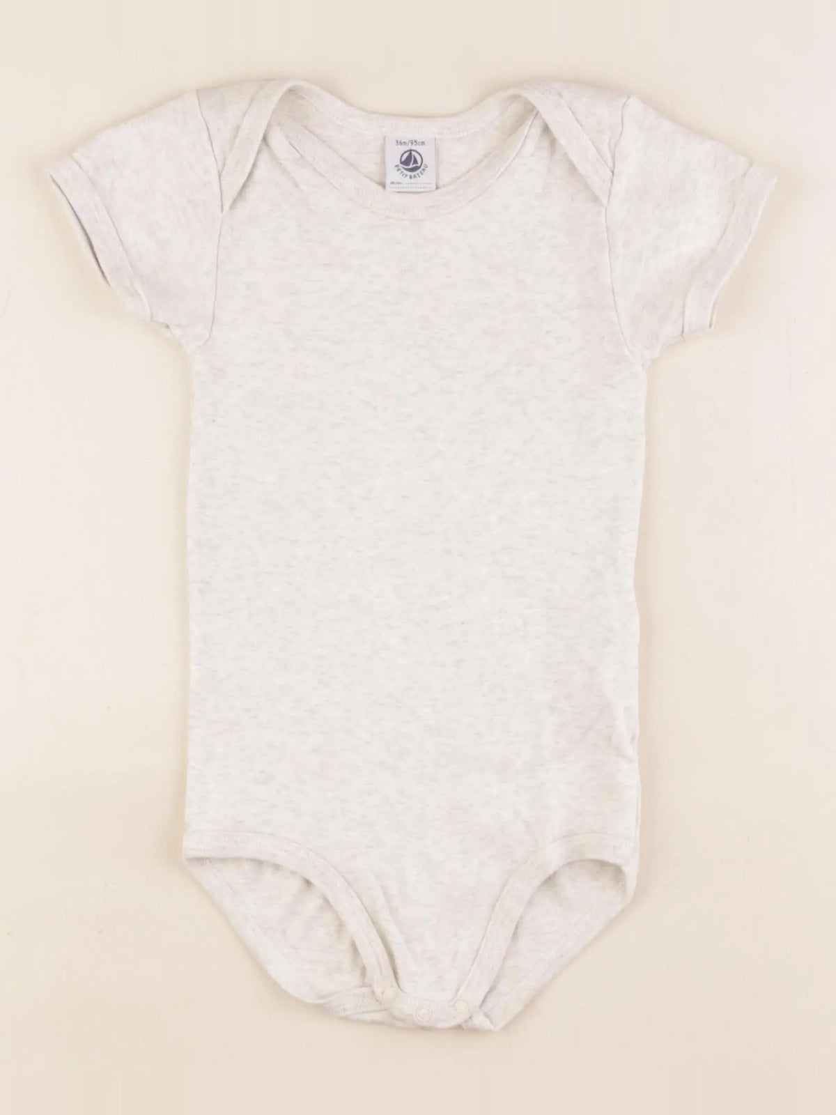 Petit Bateau - body beige - 36 mois