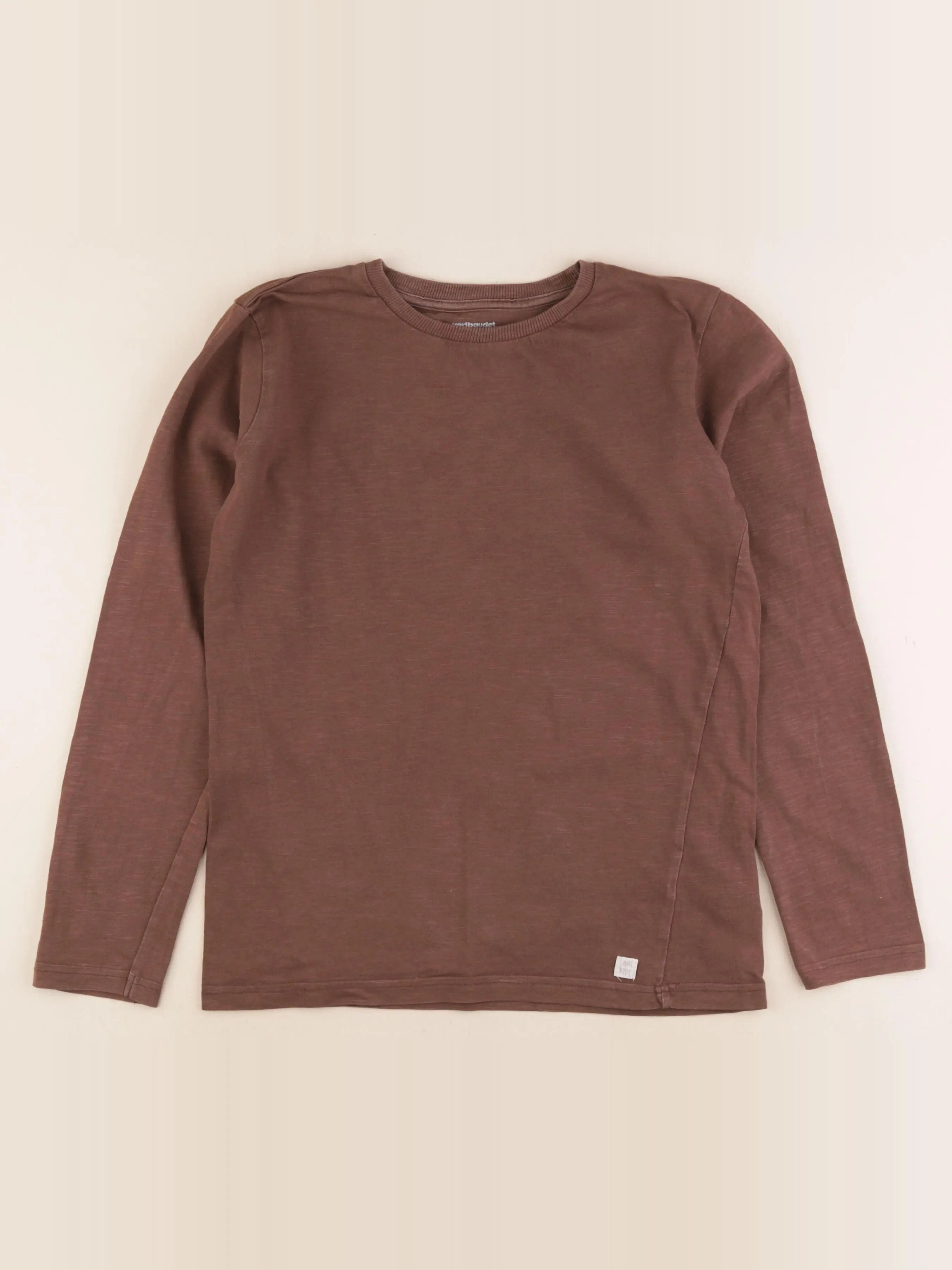 Vertbaudet - tee-shirt marron - 12 ans