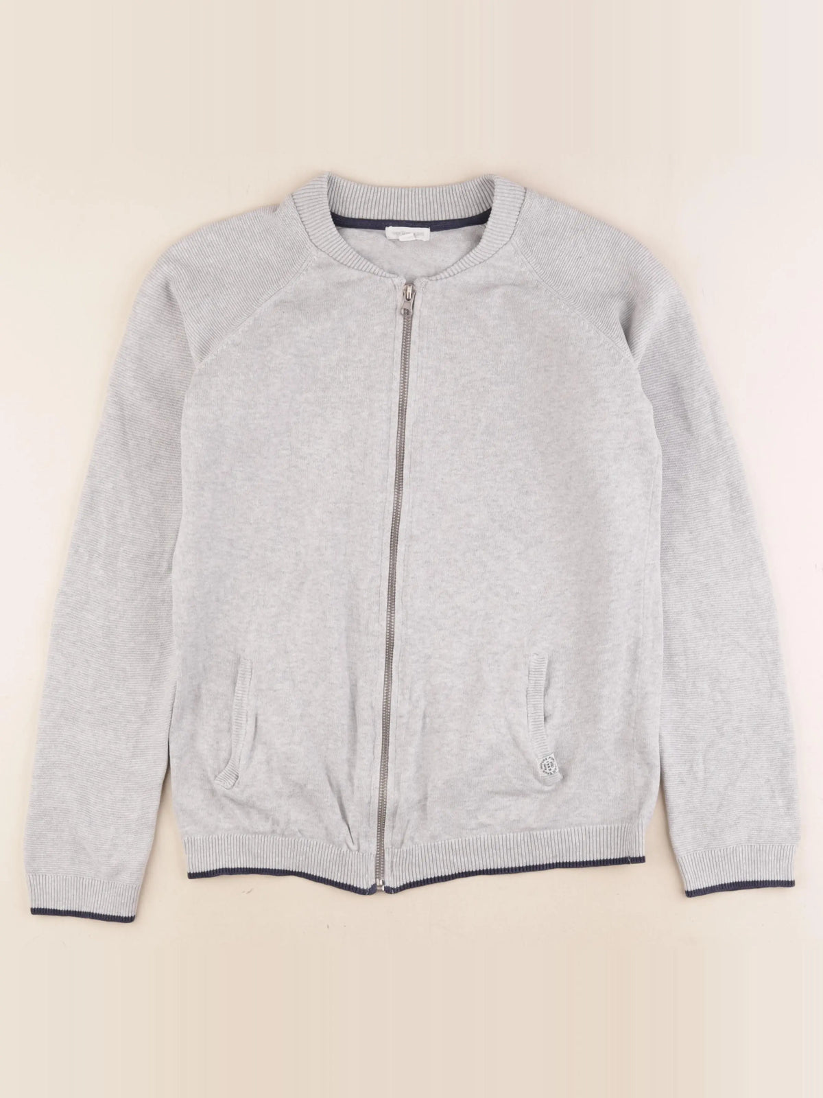 Vertbaudet - gilet gris - 12 ans