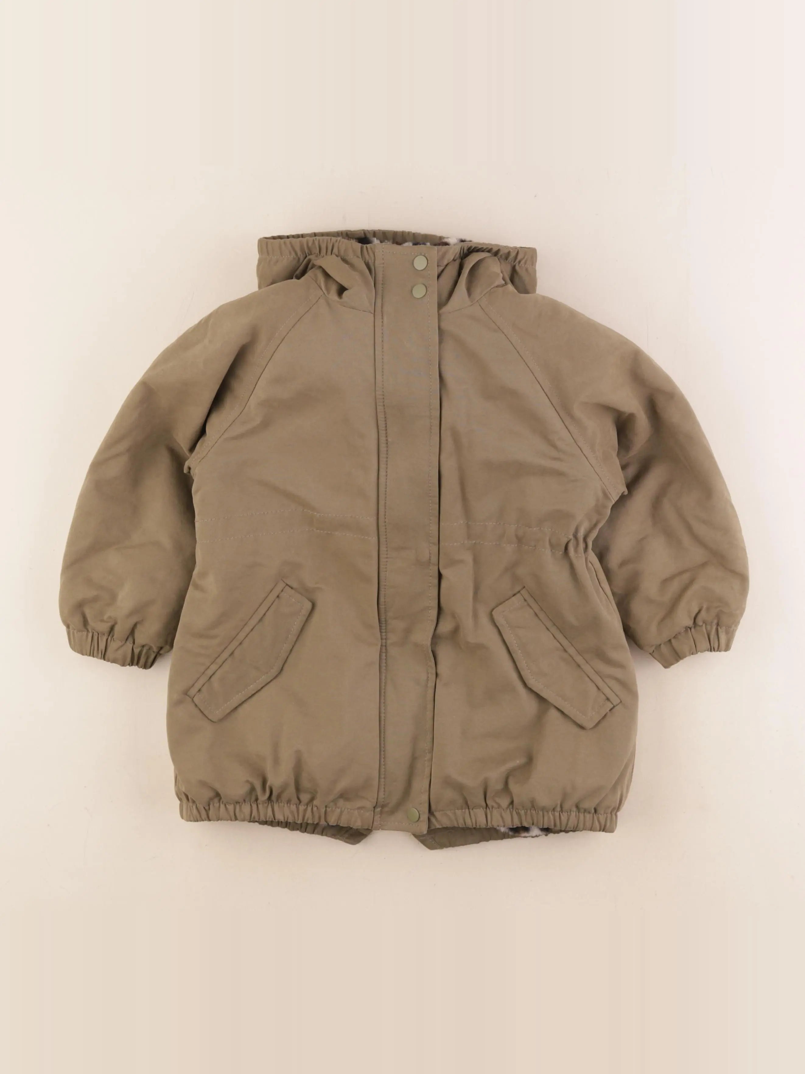 Vertbaudet - parka vert - 4 ans