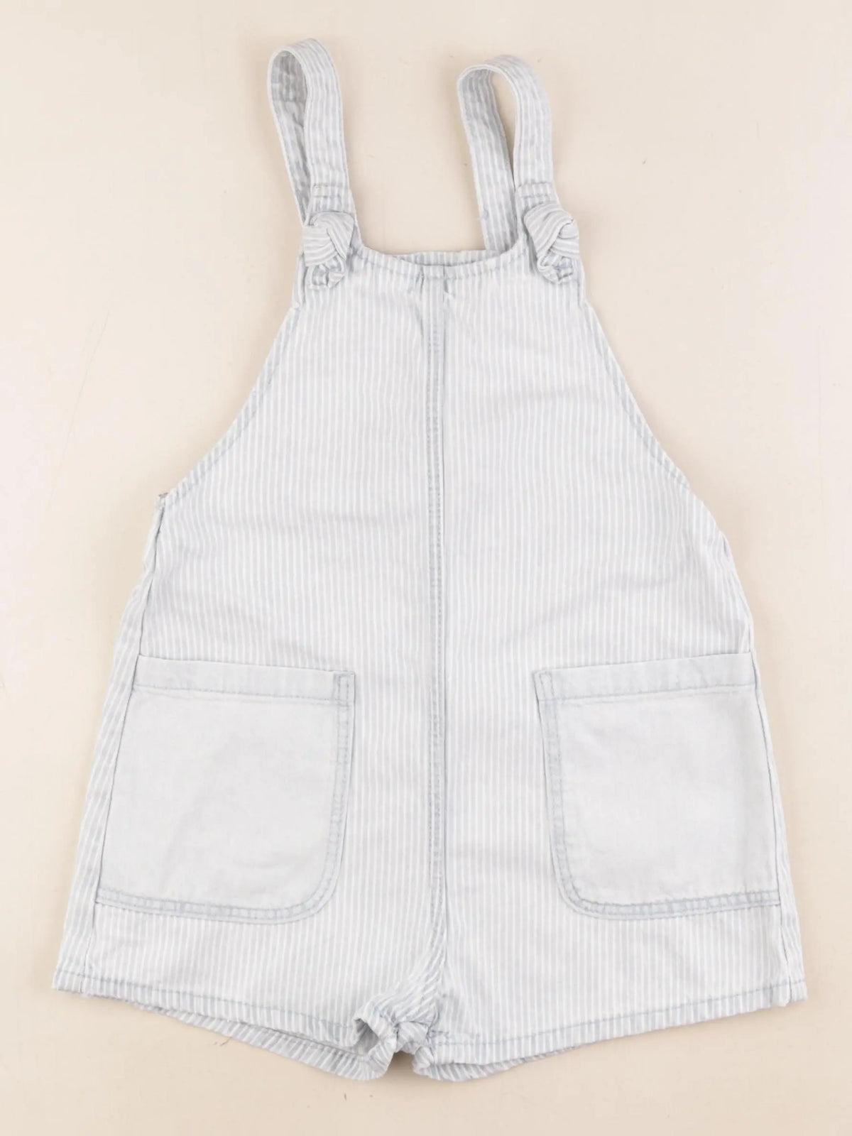 Zara - salopette bleu, blanc - 4/5 ans