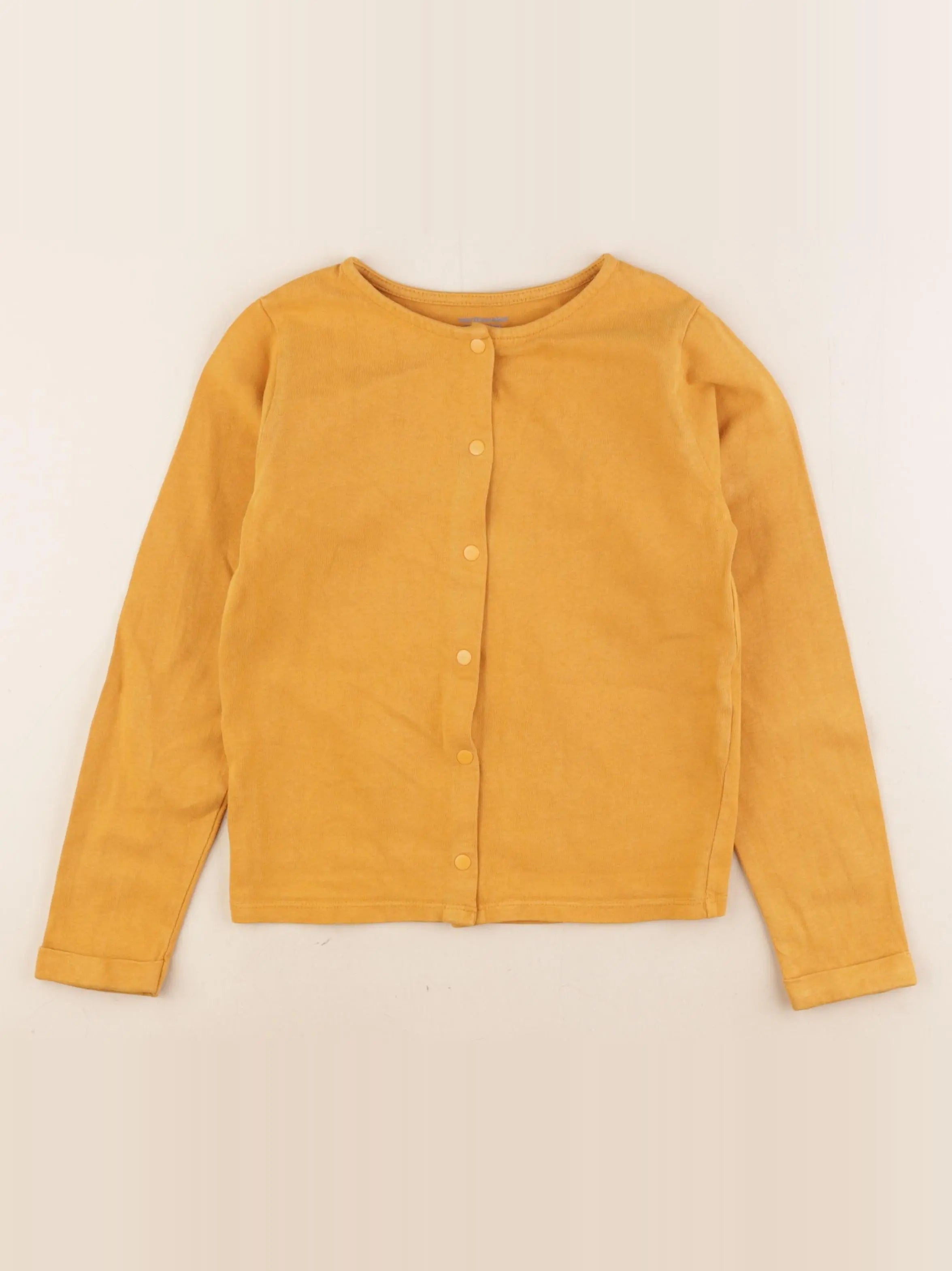 Vertbaudet - sweat jaune - 8 ans