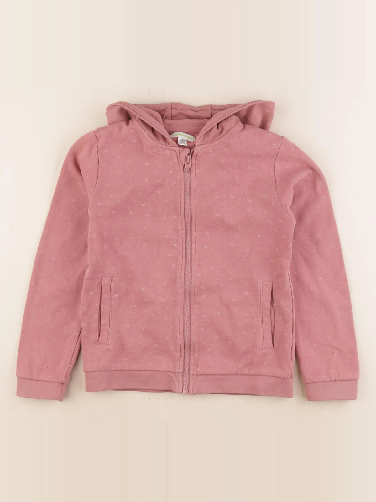 Vertbaudet - sweat rose - 8 ans