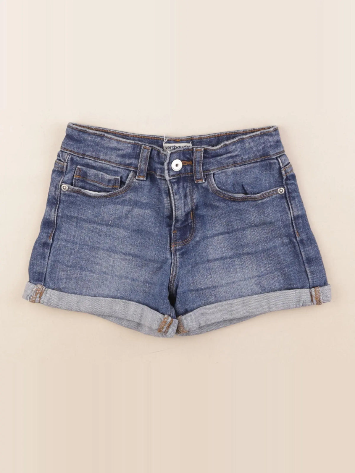 Vertbaudet - short bleu - 7 ans