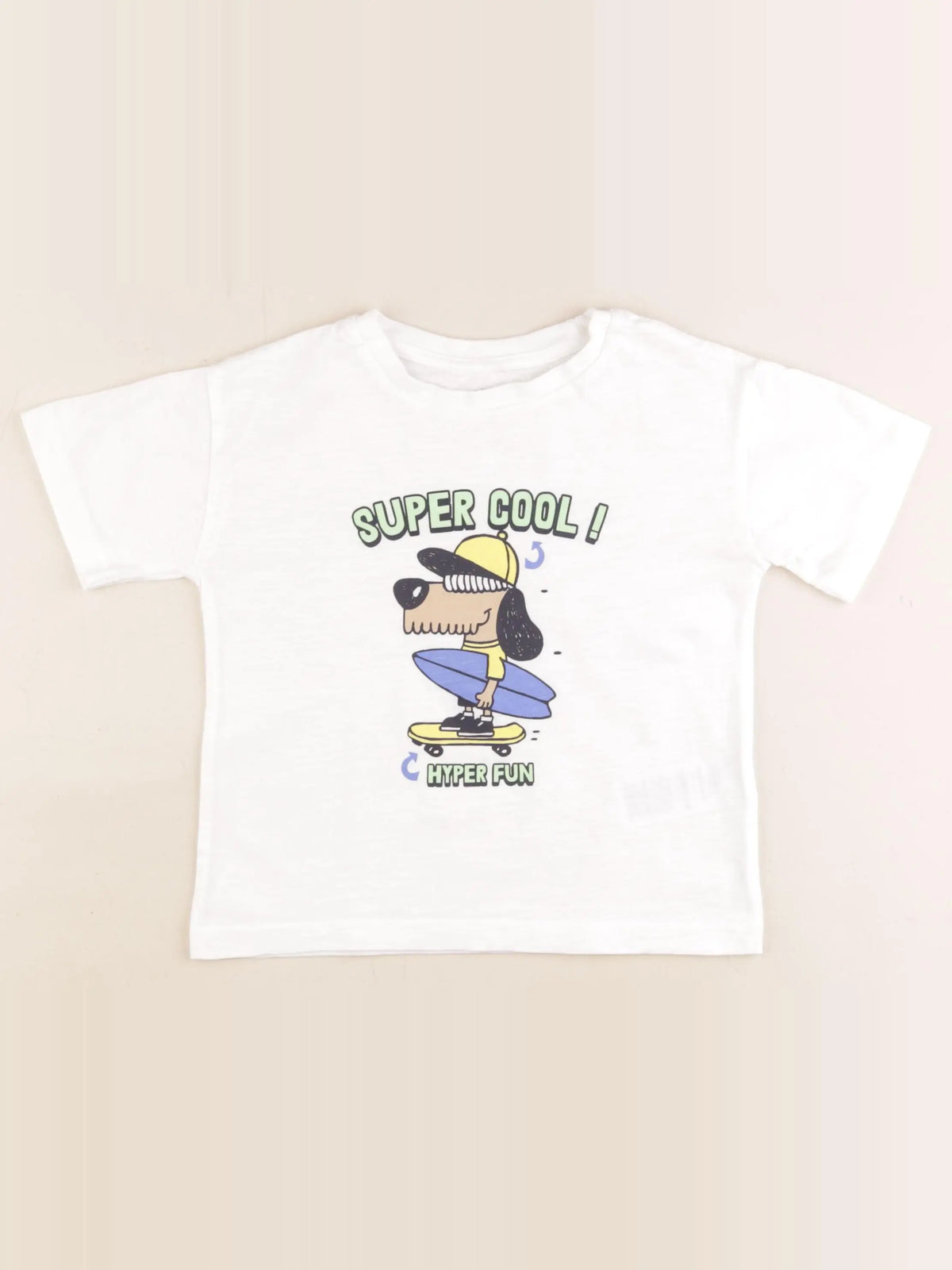 Vertbaudet - tee-shirt blanc - 4 ans