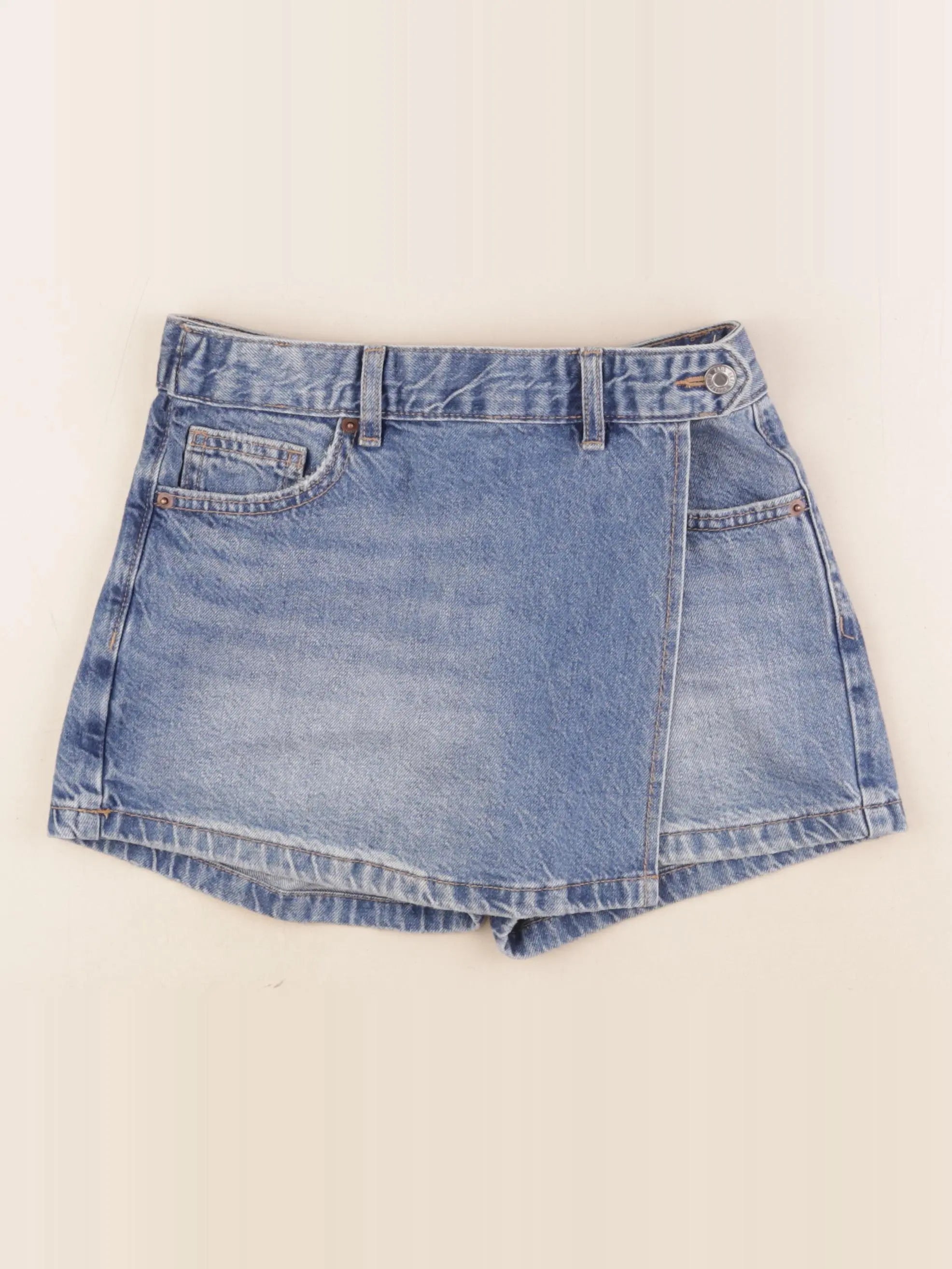 Zara - jupe short bleu - 11/12 ans