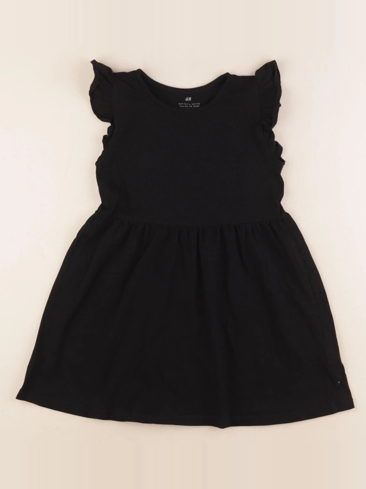 H&M - robe noir - 4/6 ans