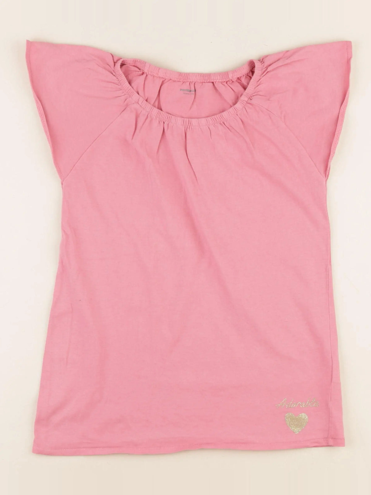 Vertbaudet - tee-shirt rose - 10 ans