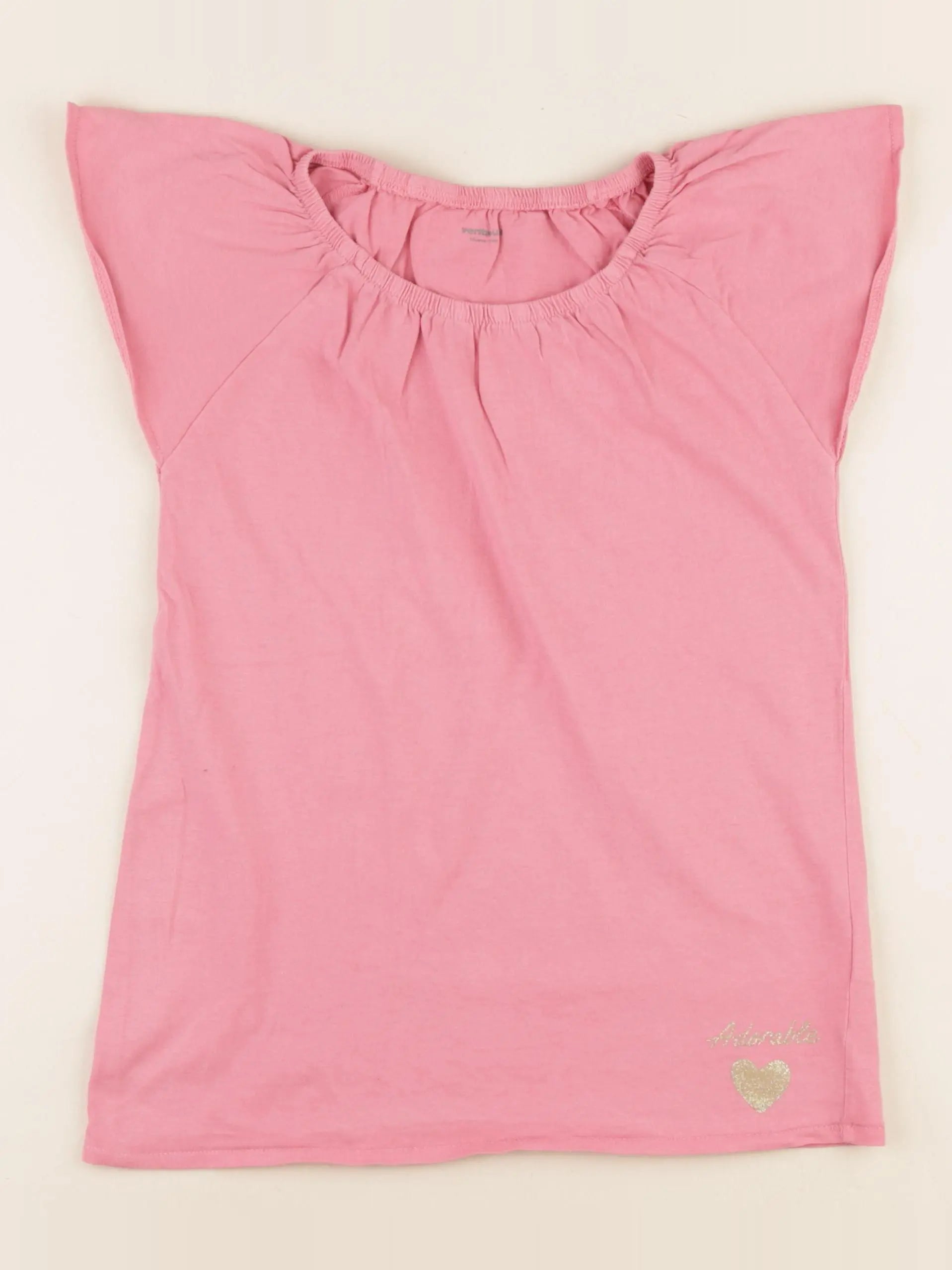 Vertbaudet - tee-shirt rose - 10 ans