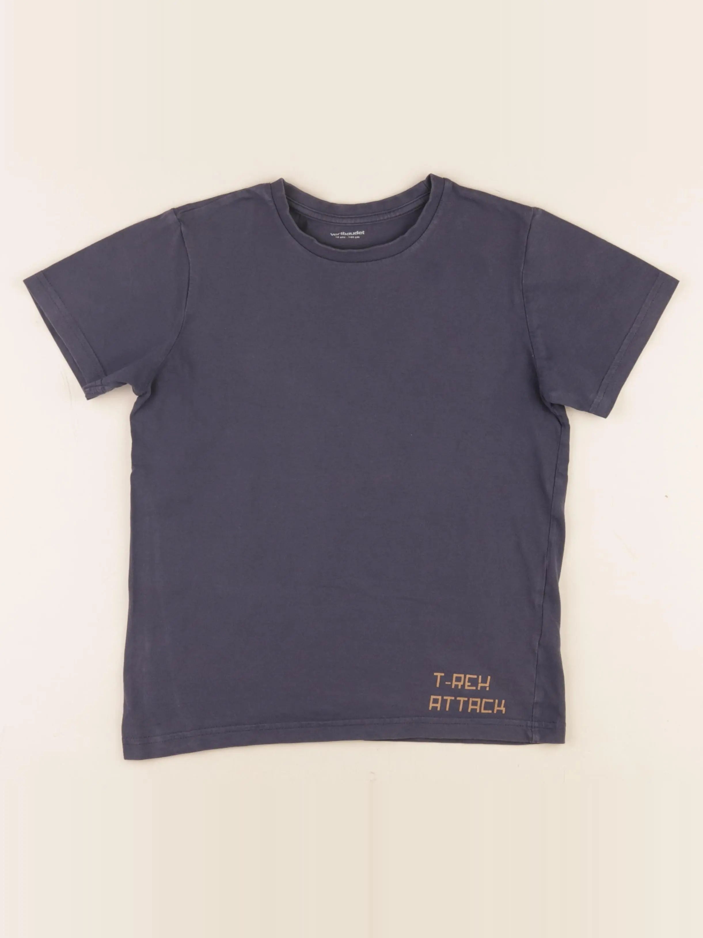 Vertbaudet - tee-shirt bleu - 10 ans