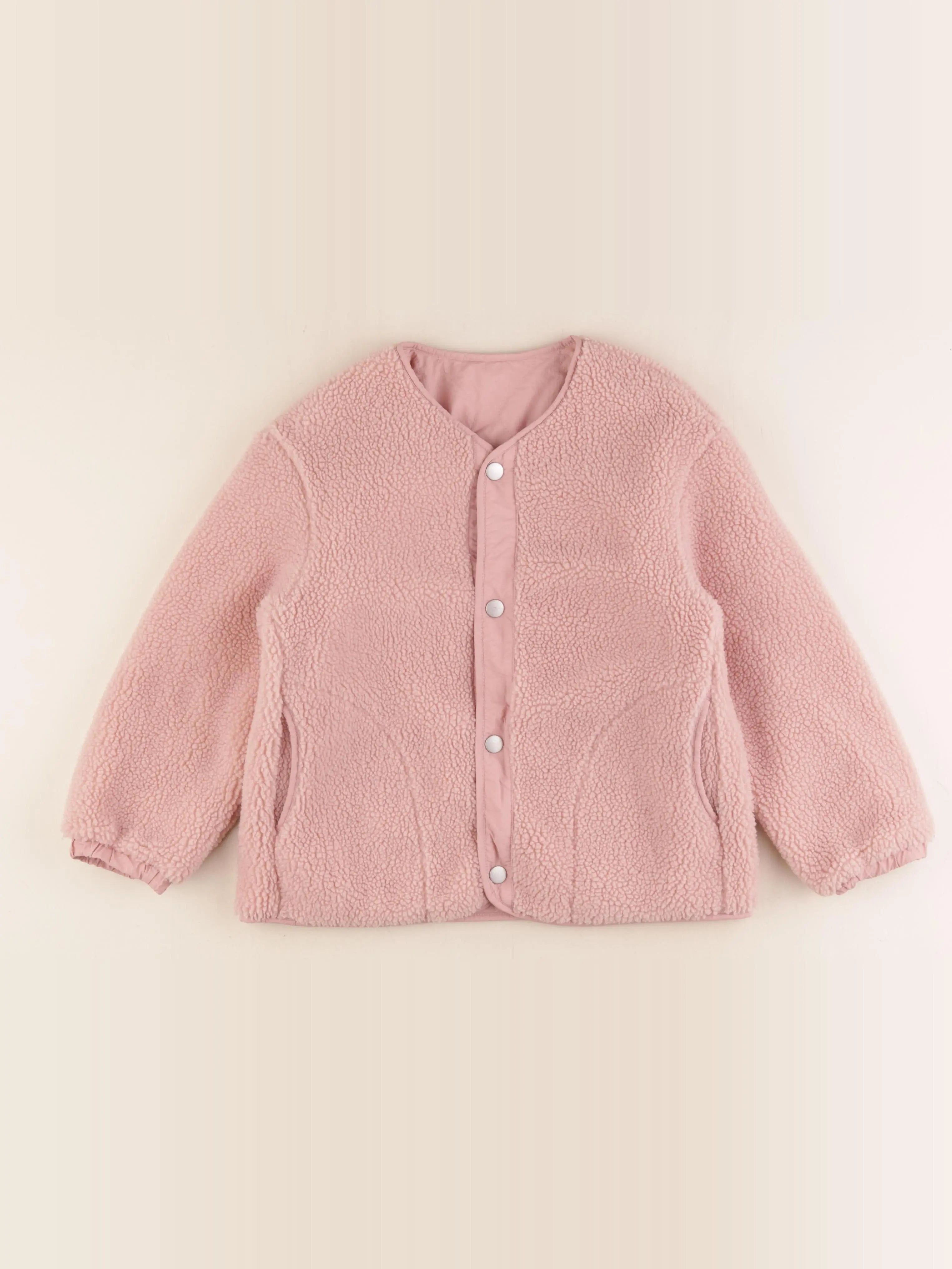 Uniqlo - doudoune réversible rose - 5/6 ans