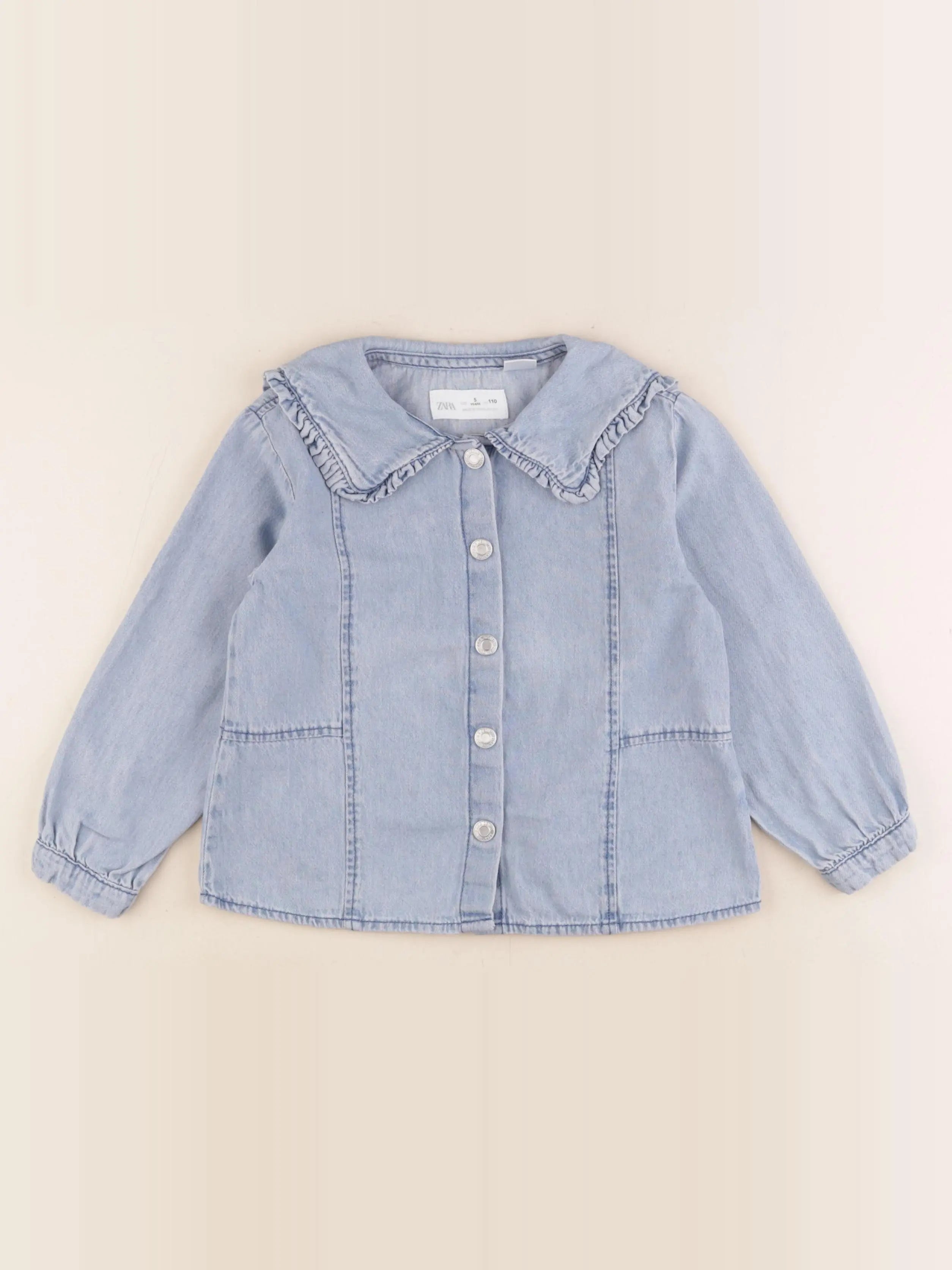 Zara - blouse bleu - 5 ans