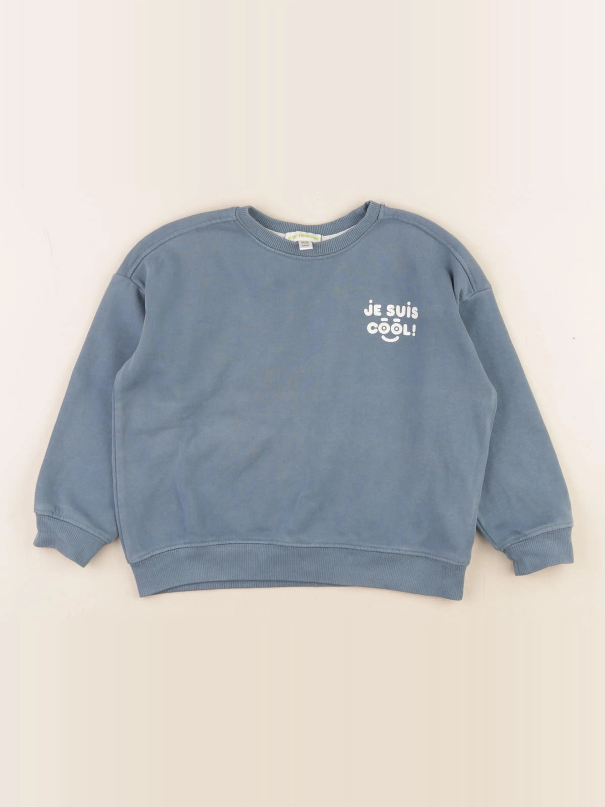 Vertbaudet - sweat bleu - 3 ans