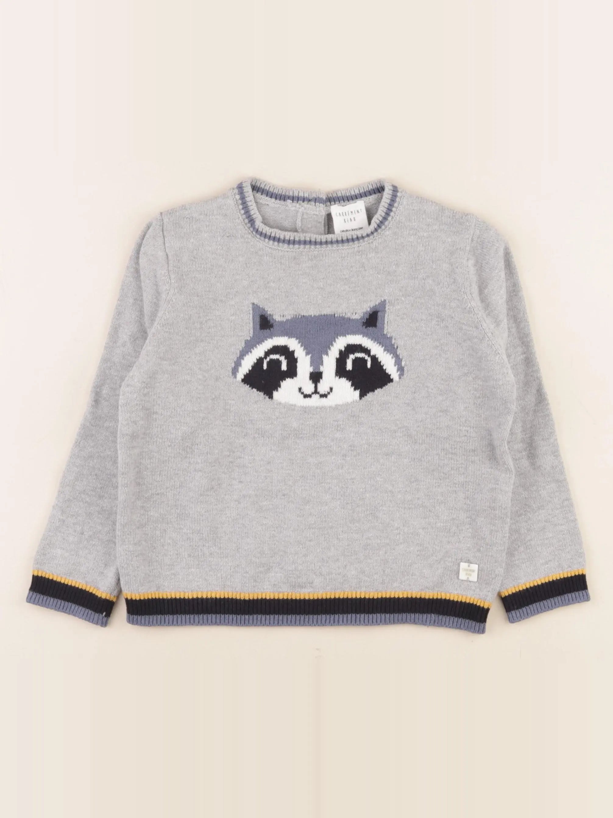 Carrément Beau - pull gris - 3 ans