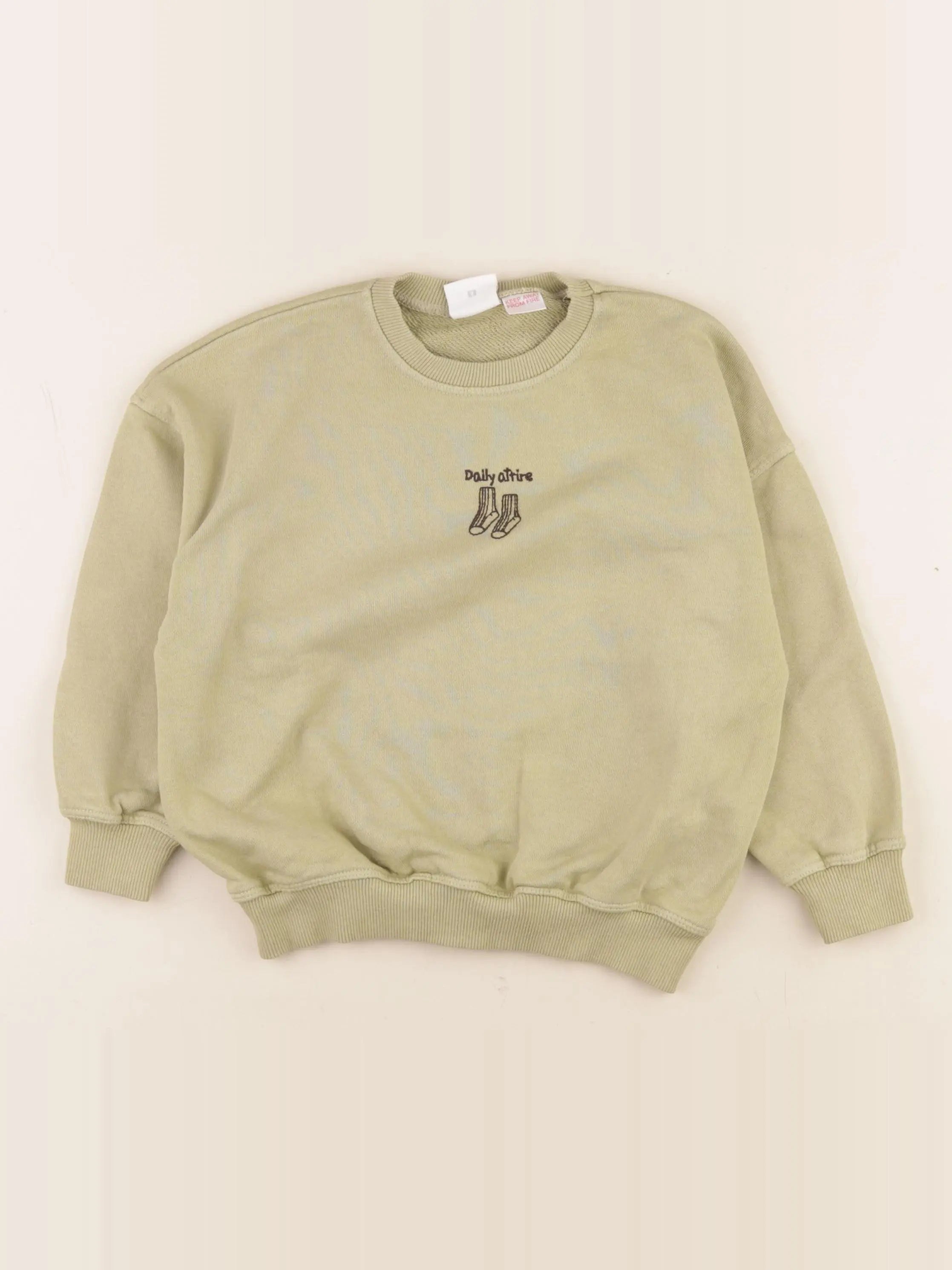 Zara - sweat vert - 4 ans