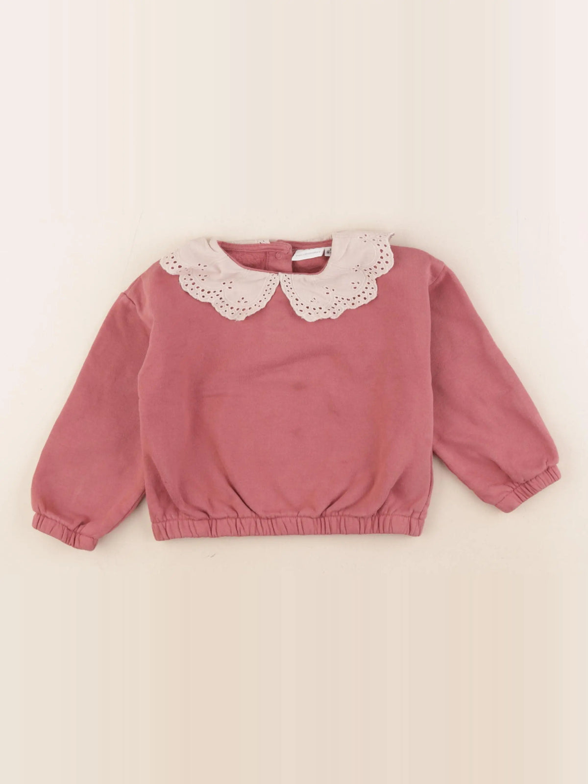 Vertbaudet - sweat rose - 36 mois