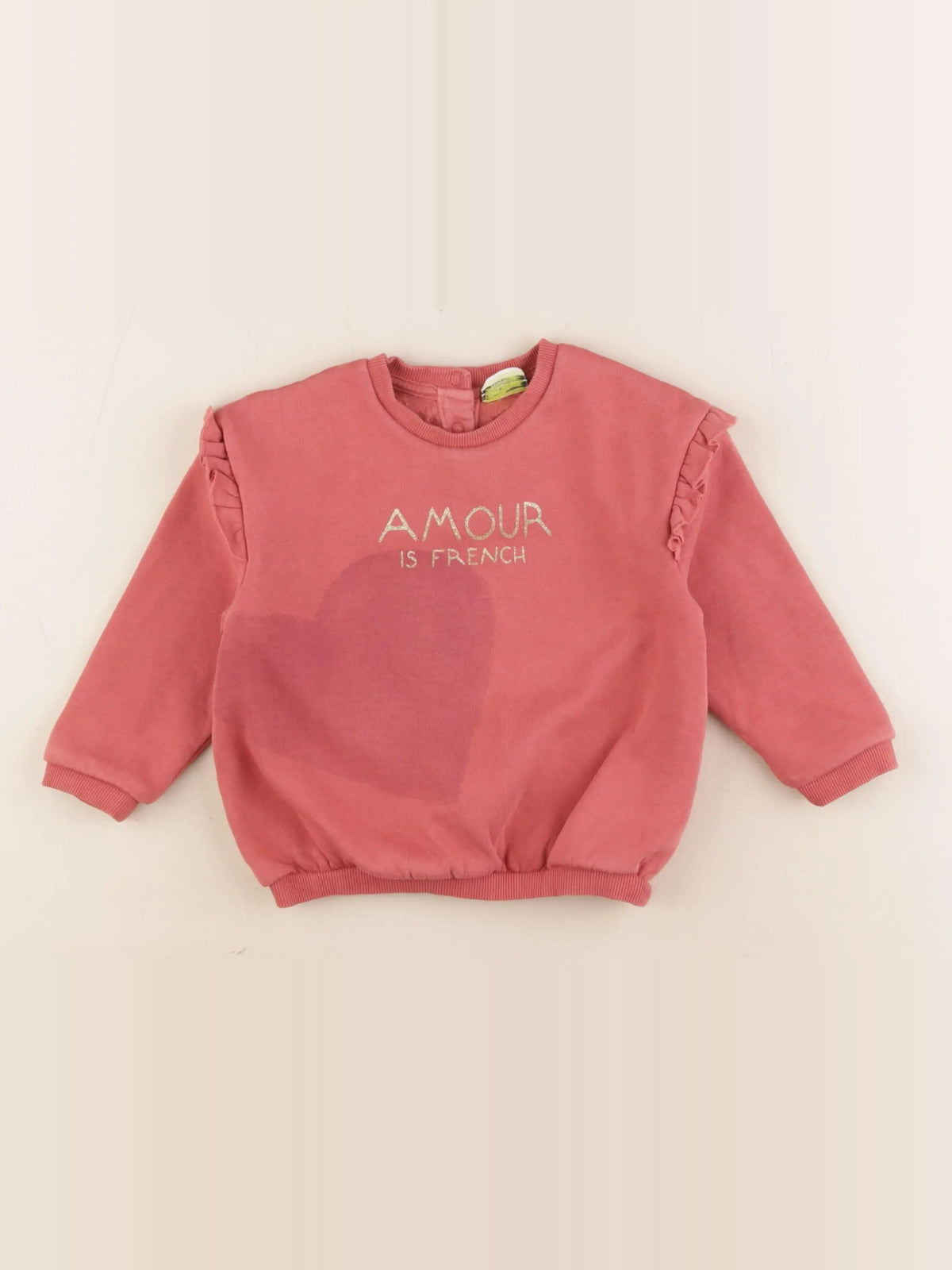 Tape à l'oeil - sweat rose - 24 mois