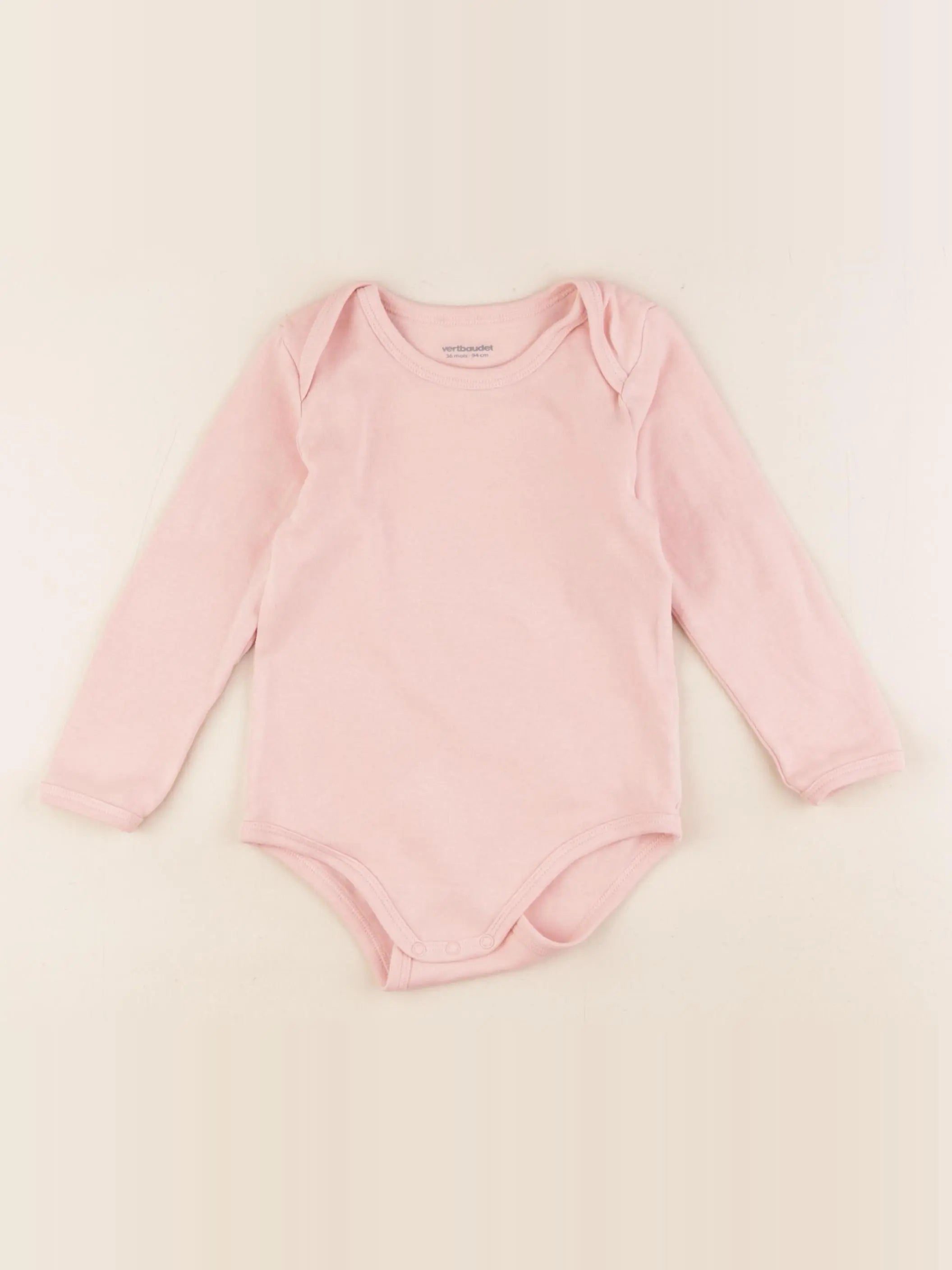 Vertbaudet - body rose - 36 mois
