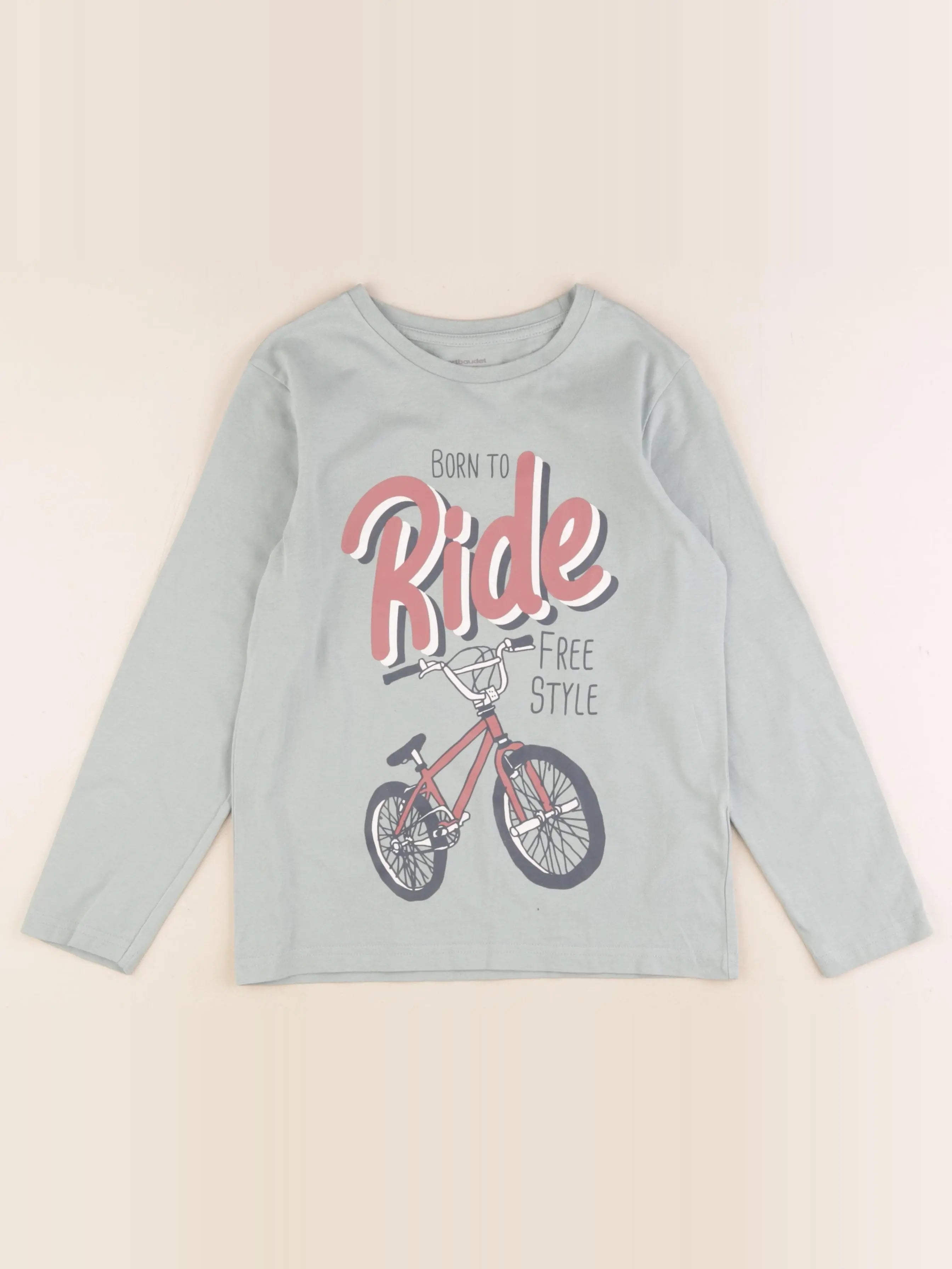 Vertbaudet - tee-shirt vert - 10 ans
