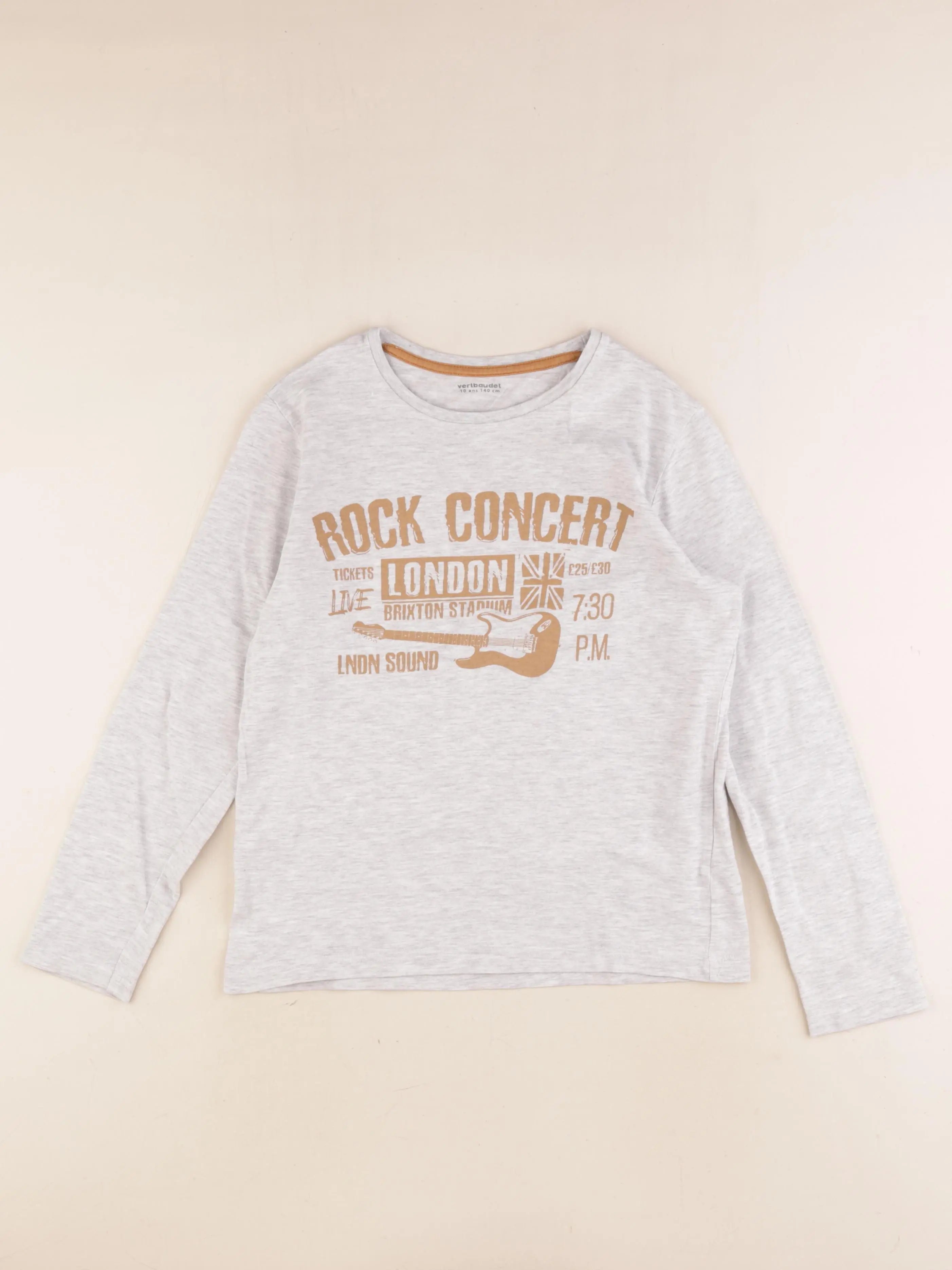 Vertbaudet - tee-shirt gris - 10 ans