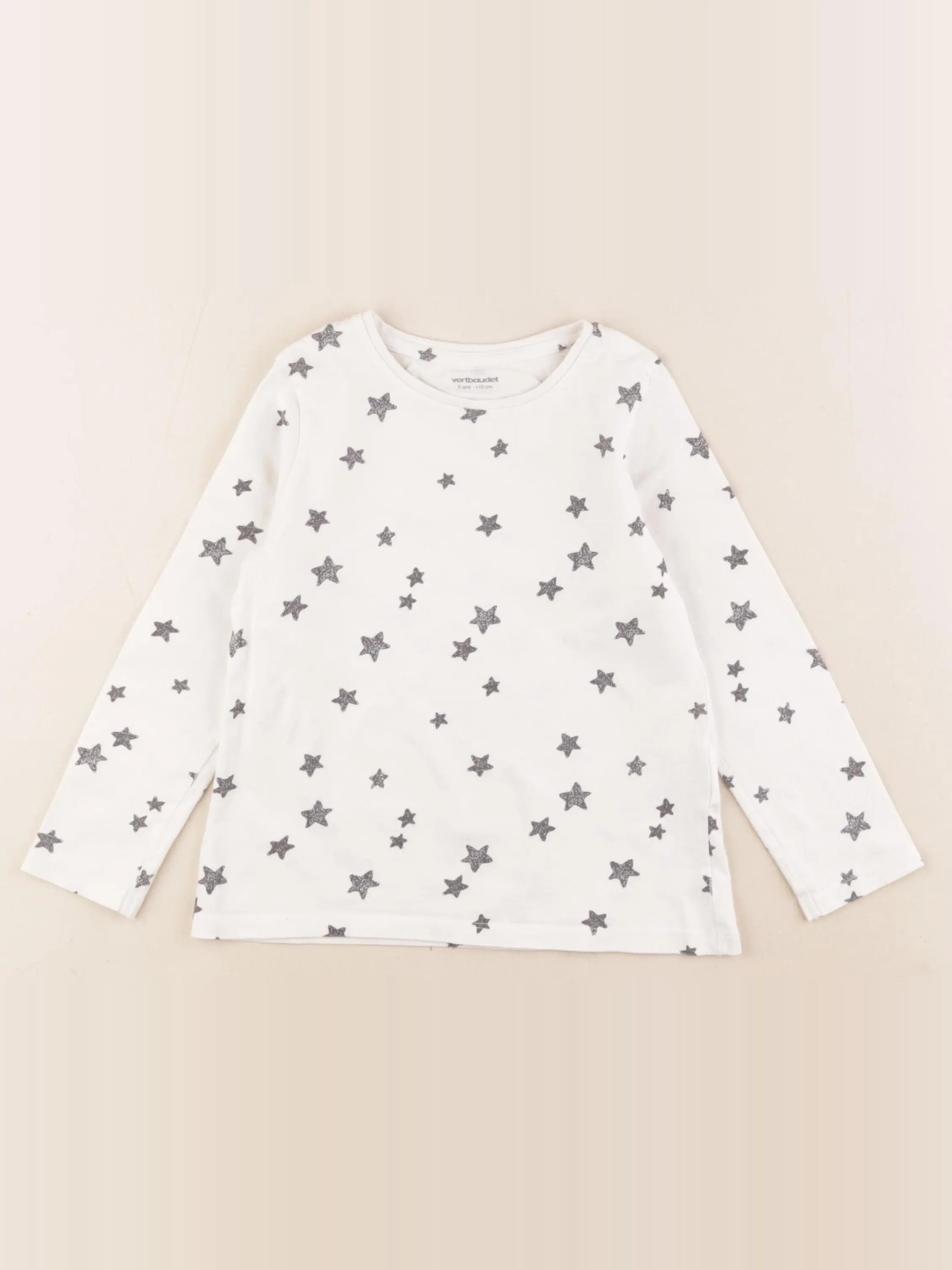Vertbaudet - tee-shirt blanc - 5 ans