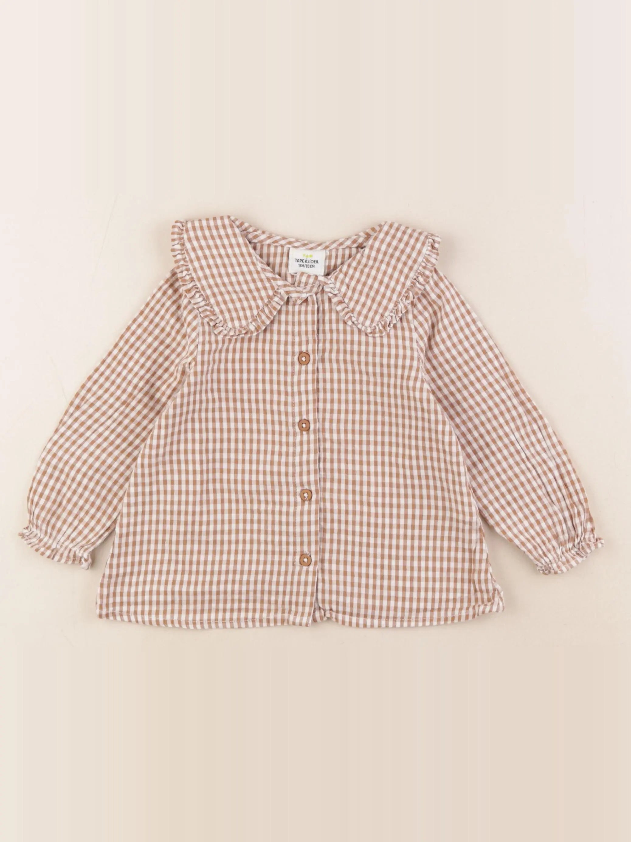 Tape à l'oeil - chemise marron - 18 mois
