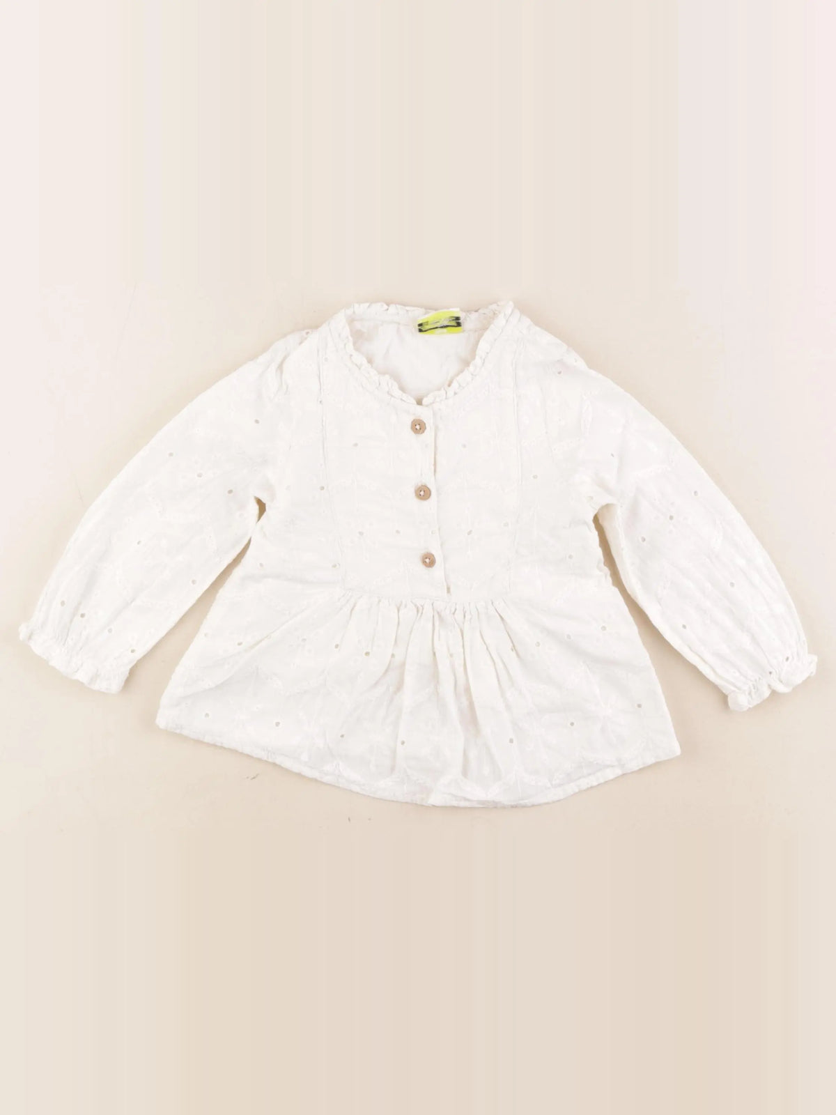 Tape à l'oeil - blouse blanc - 18 mois