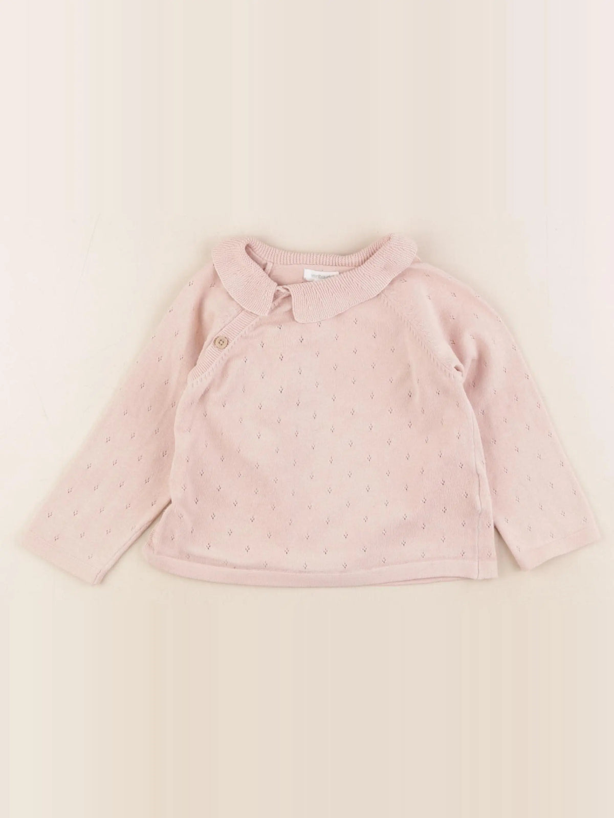 Vertbaudet - pull rose - 18 mois