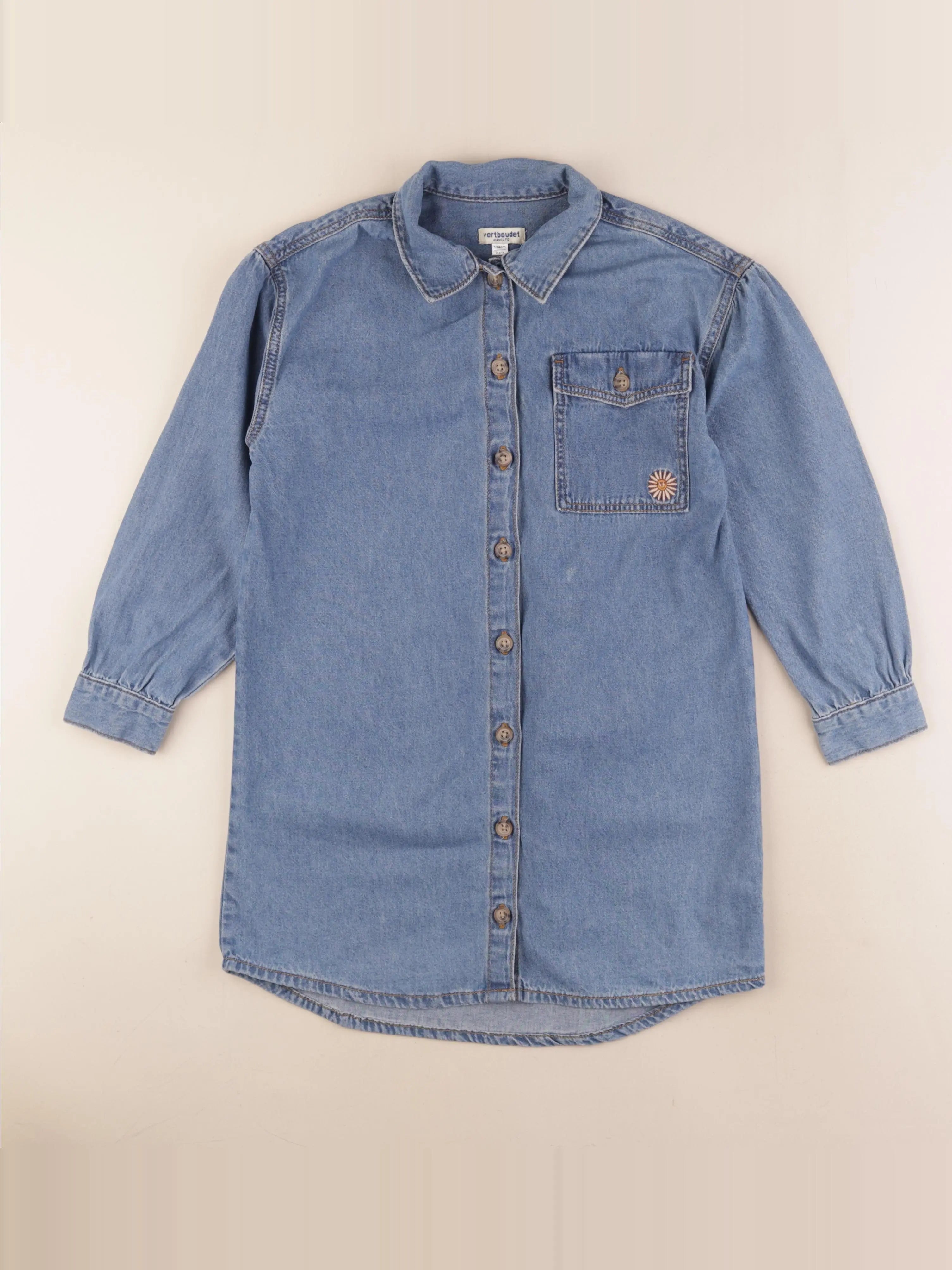 Vertbaudet - robe bleu - 9 ans