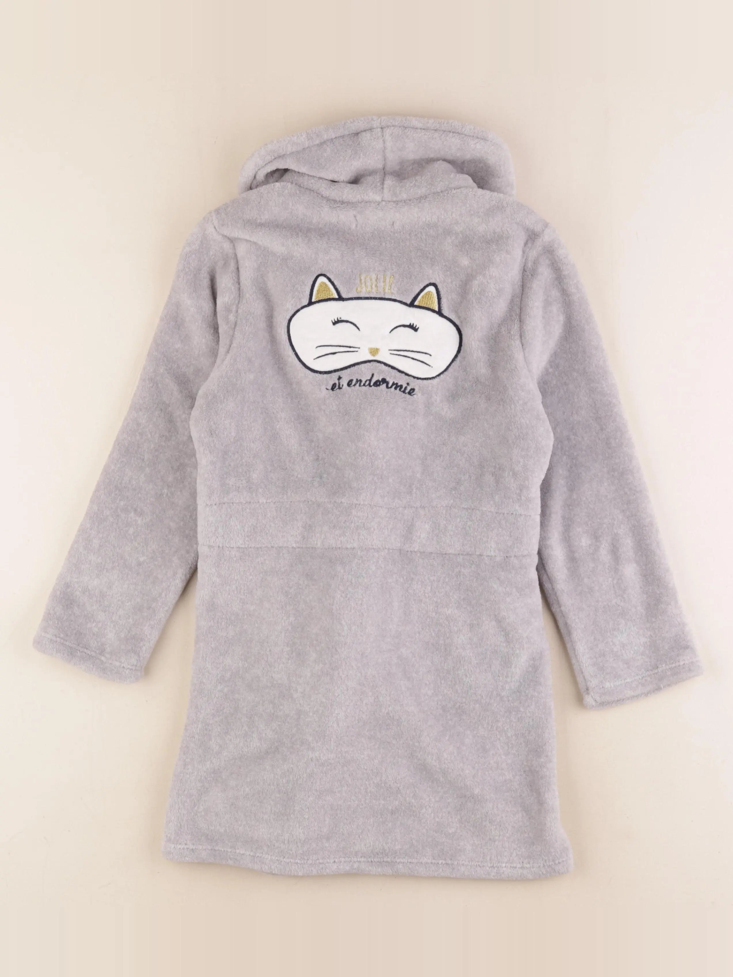 Vertbaudet - robe de chambre gris - 8 ans