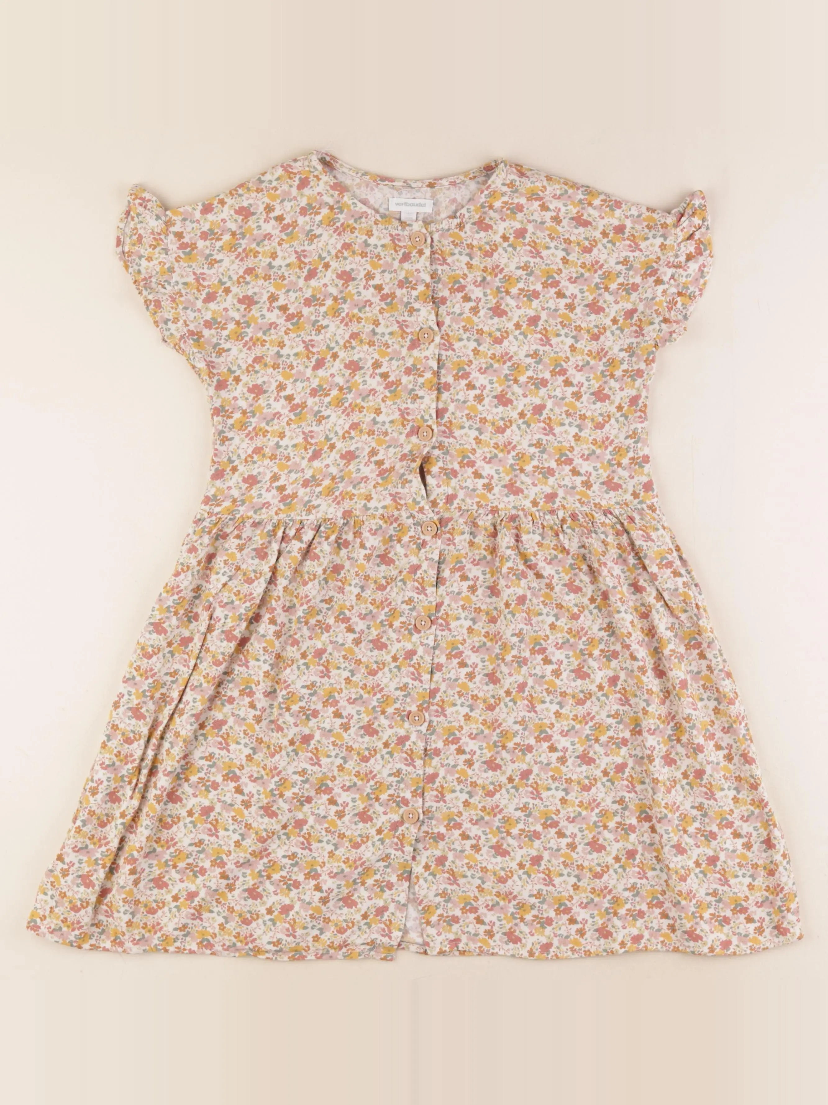 Vertbaudet - robe multicolore - 9 ans