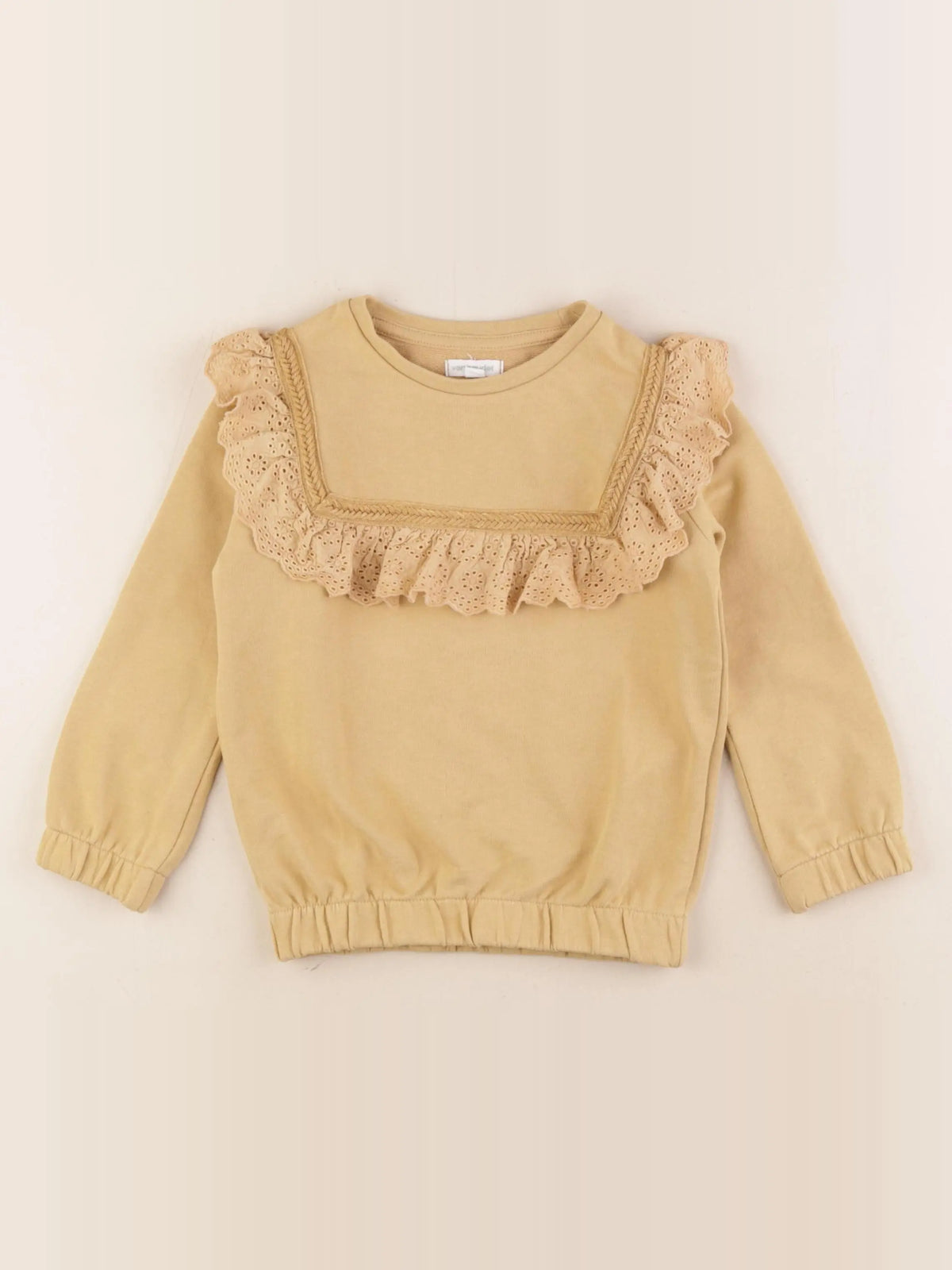 Vertbaudet - sweat jaune - 4 ans