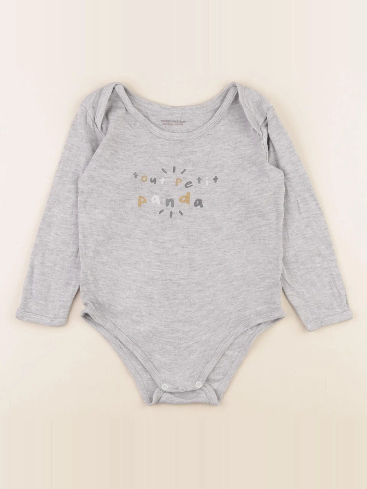 Vertbaudet - body gris - 36 mois