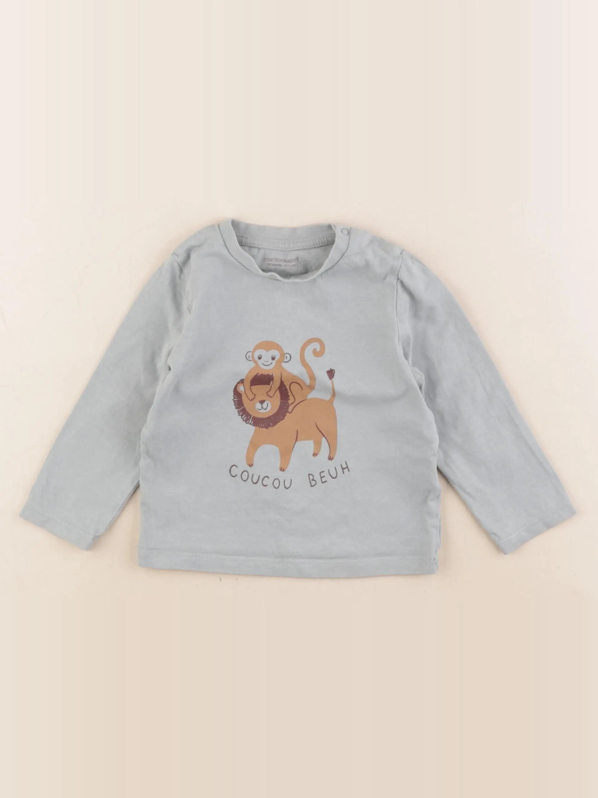 Vertbaudet - tee-shirt vert - 18 mois