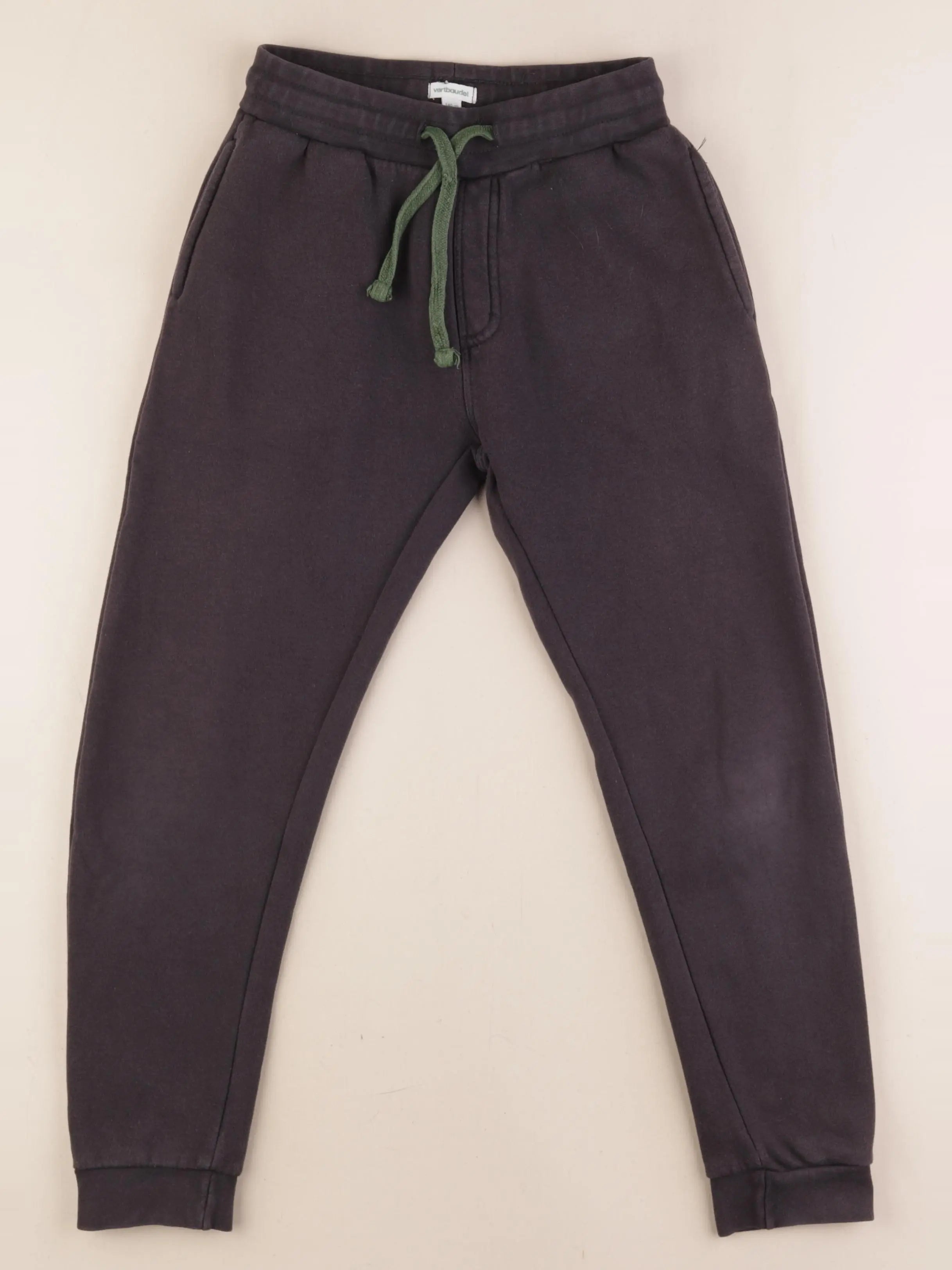 Vertbaudet - jogging doublé gris - 10 ans