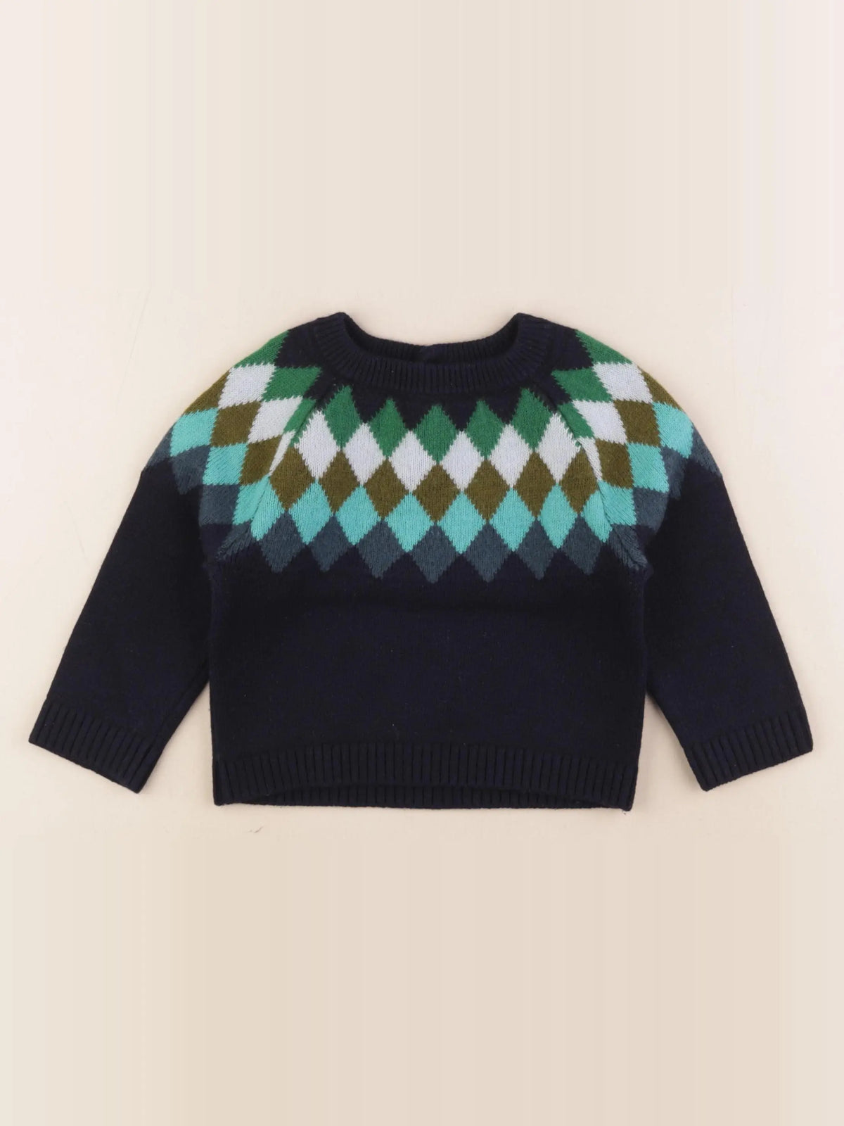 Jacadi - pull bleu - 24 mois