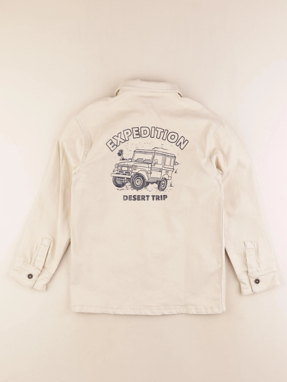 Vertbaudet - veste imprimé au dos marron - 10 ans